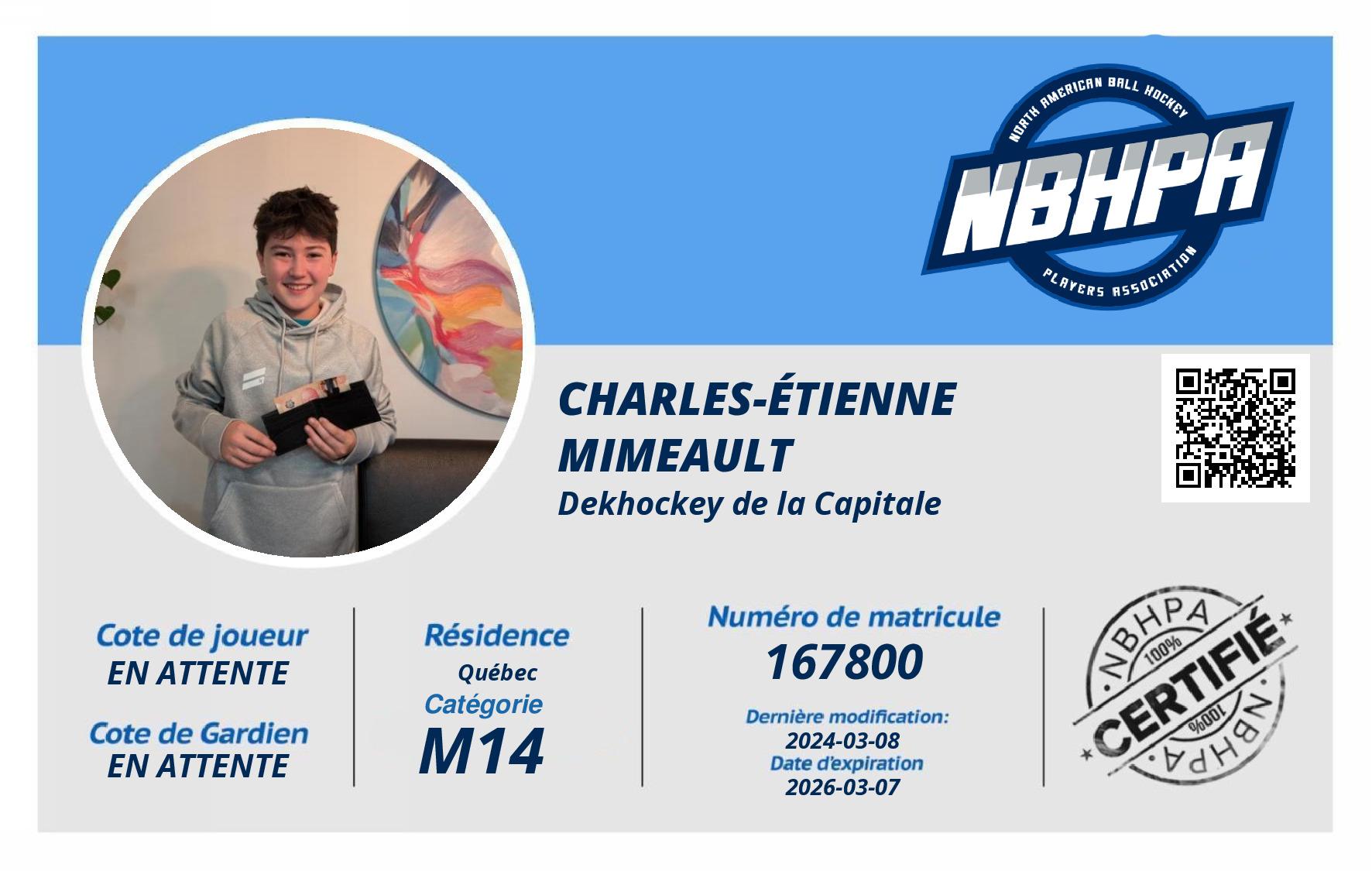 Charles-Étienne  Mimeault 