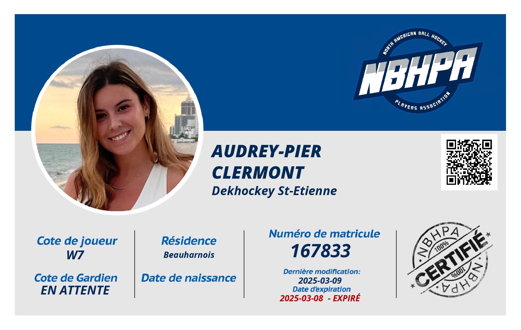 Audrey-Pier Clermont