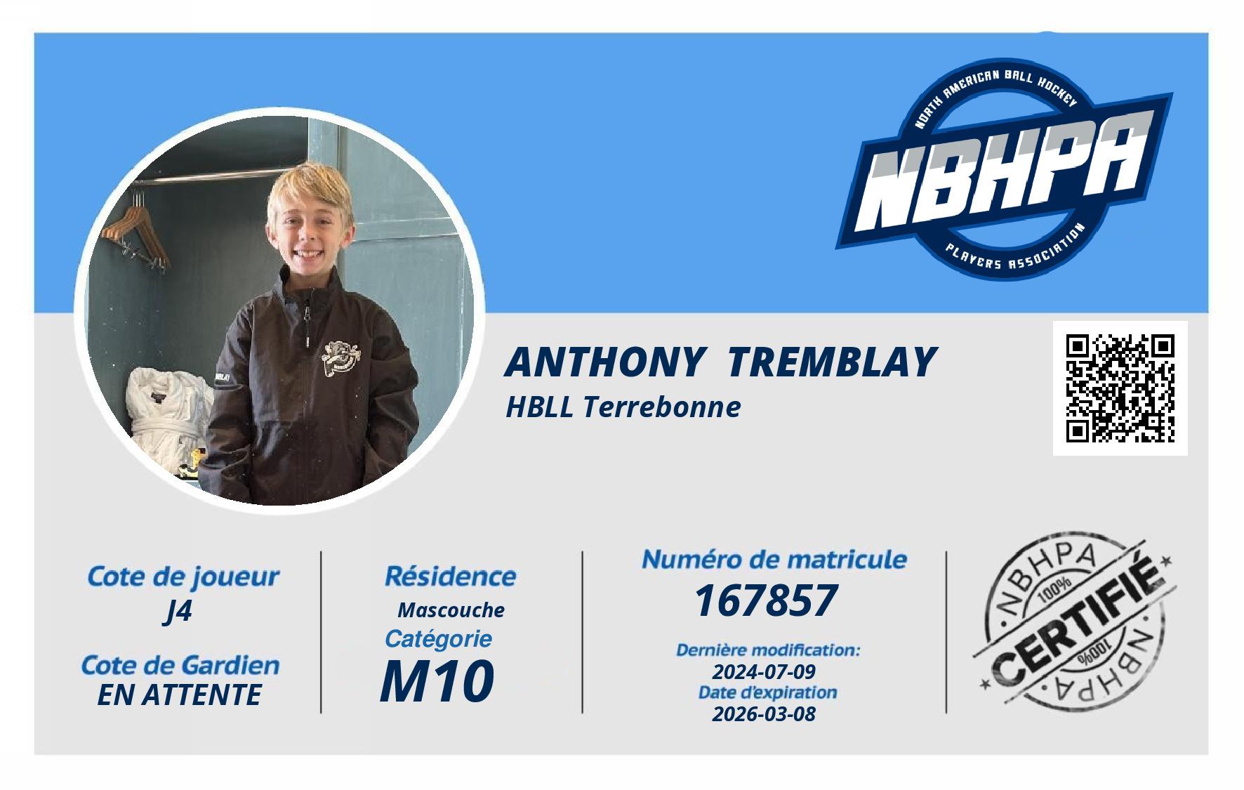 Anthony  Tremblay