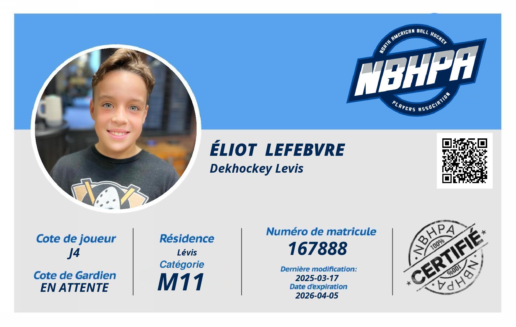 Éliot  Lefebvre