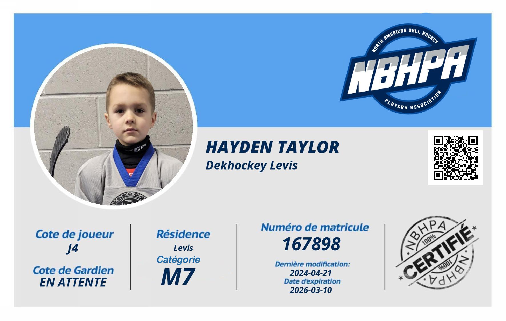 Hayden Taylor