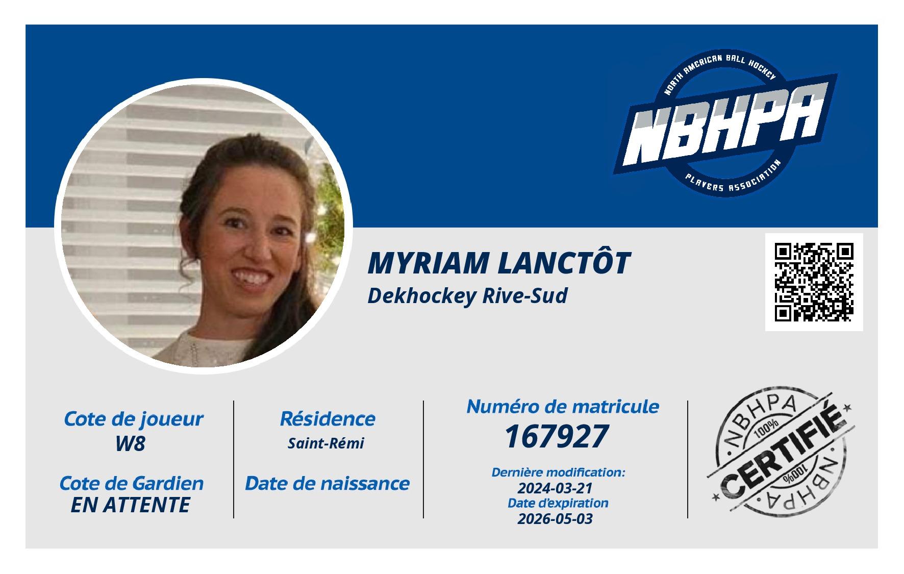 Myriam Lanctôt 