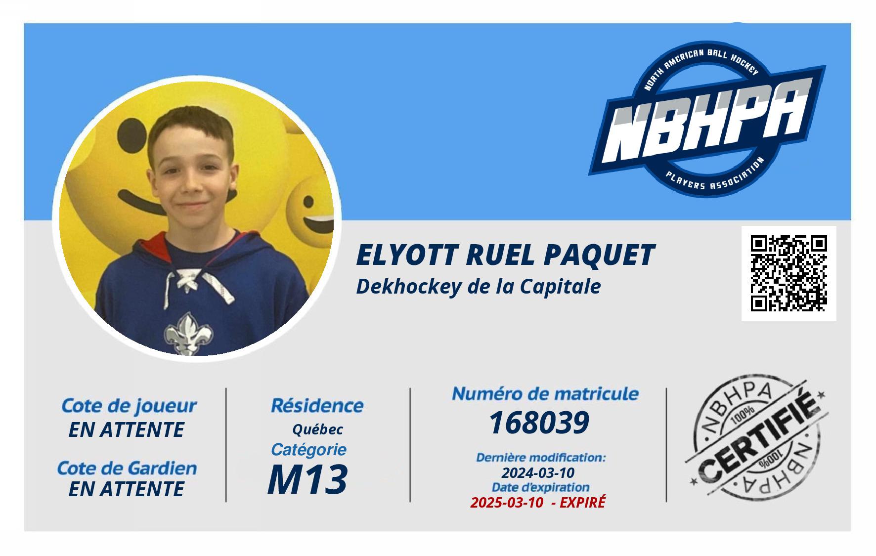 Elyott Ruel Paquet