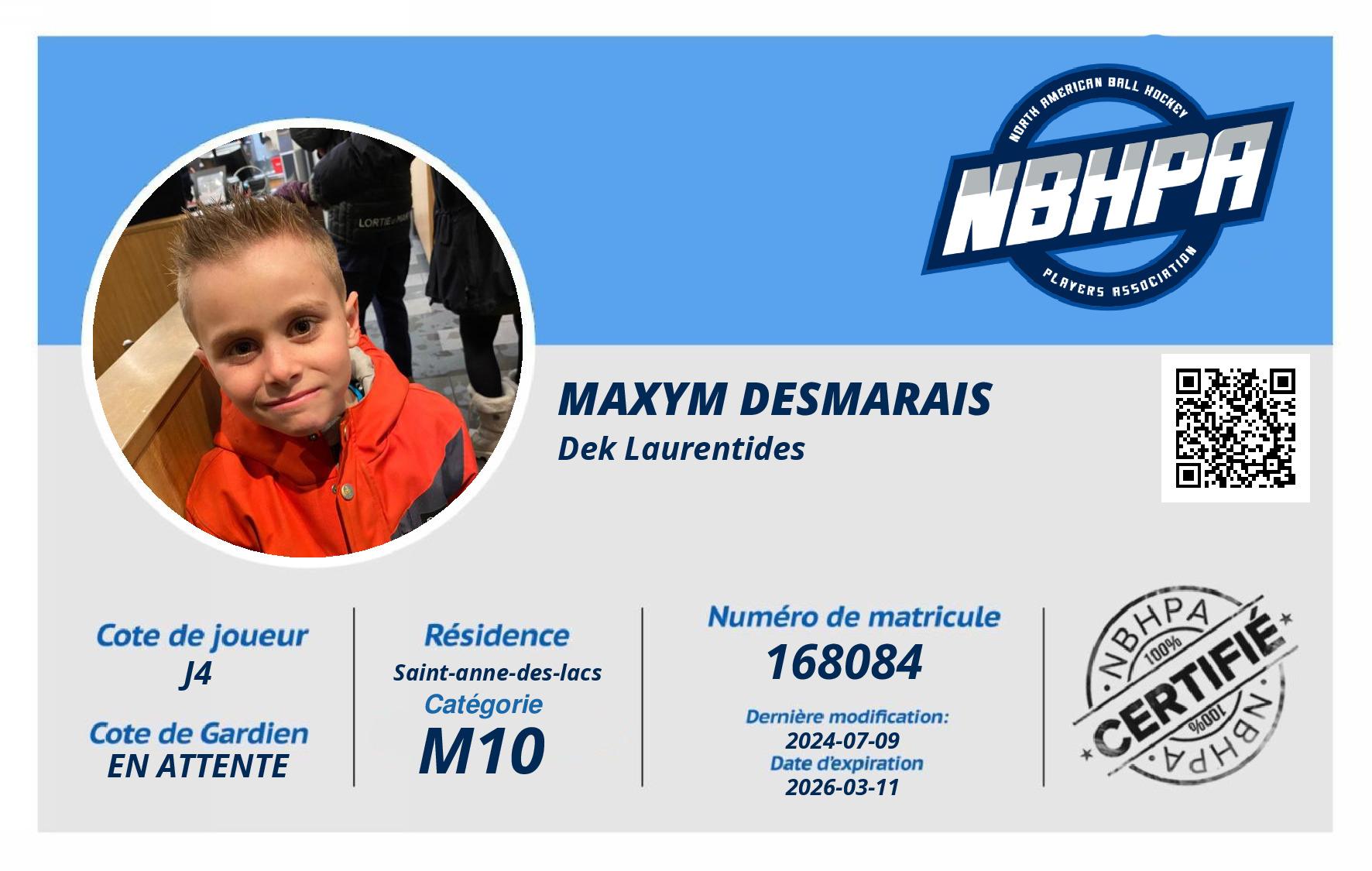 Maxym Desmarais