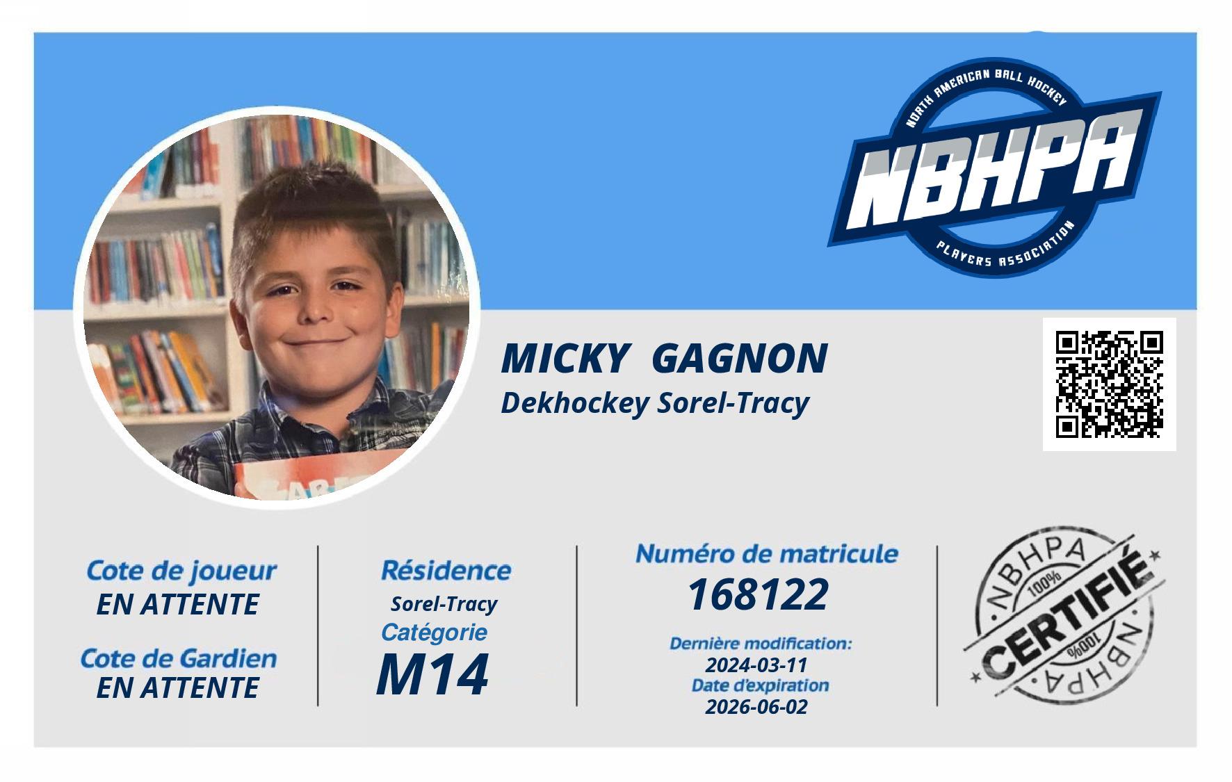 Micky  Gagnon 