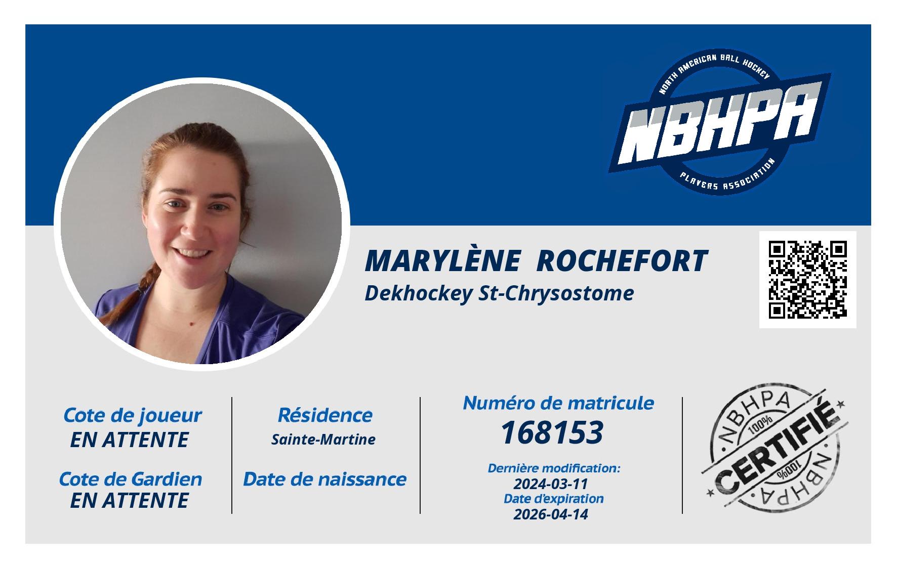 Marylène  Rochefort 