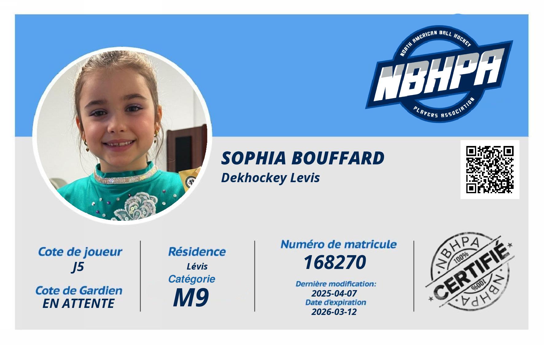 Sophia Bouffard