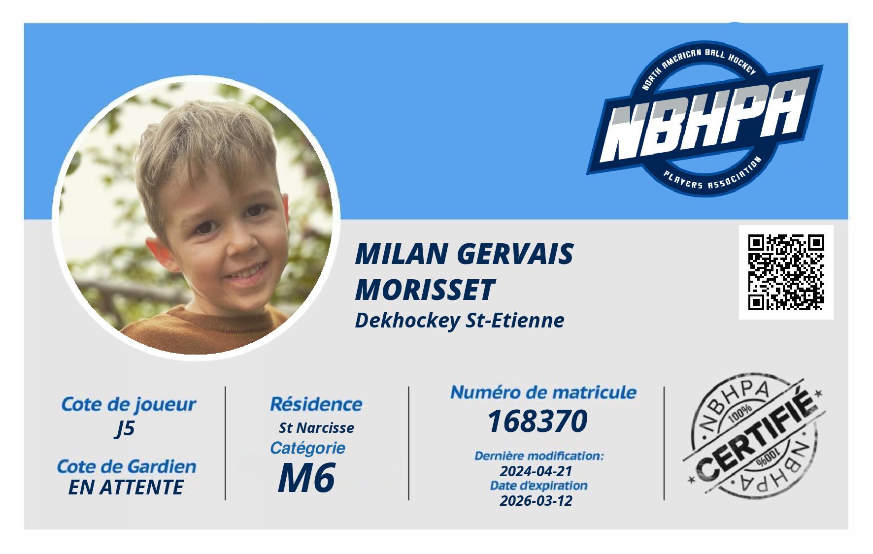 Milan Gervais Morisset