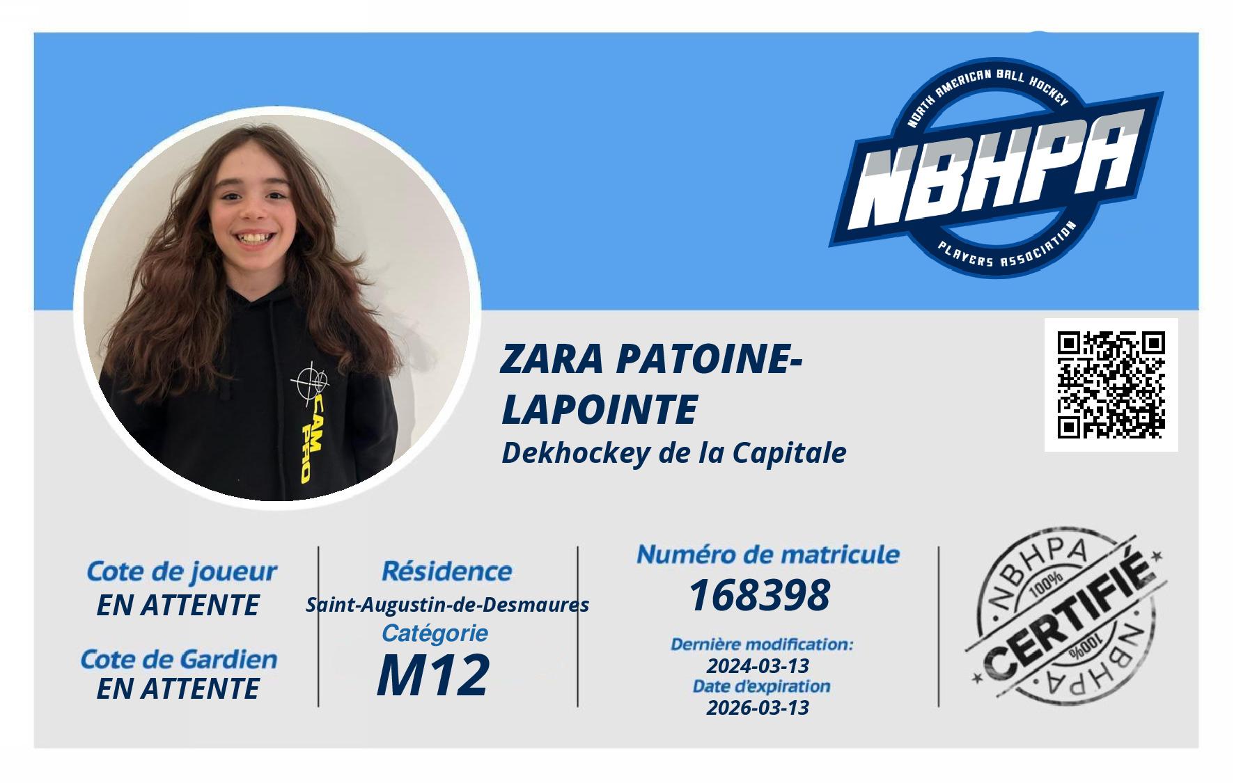 Zara Patoine-Lapointe