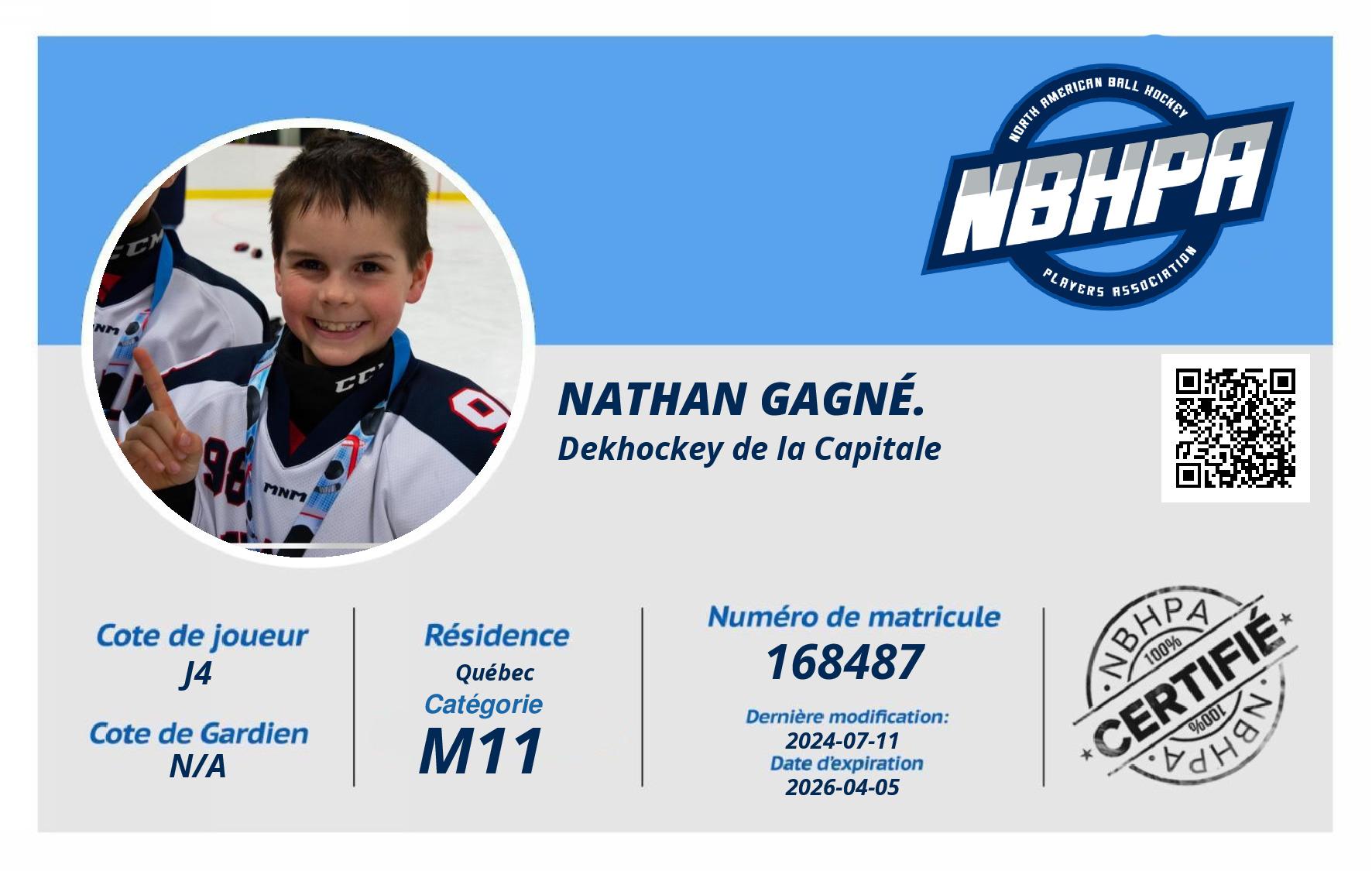 Nathan Gagné.