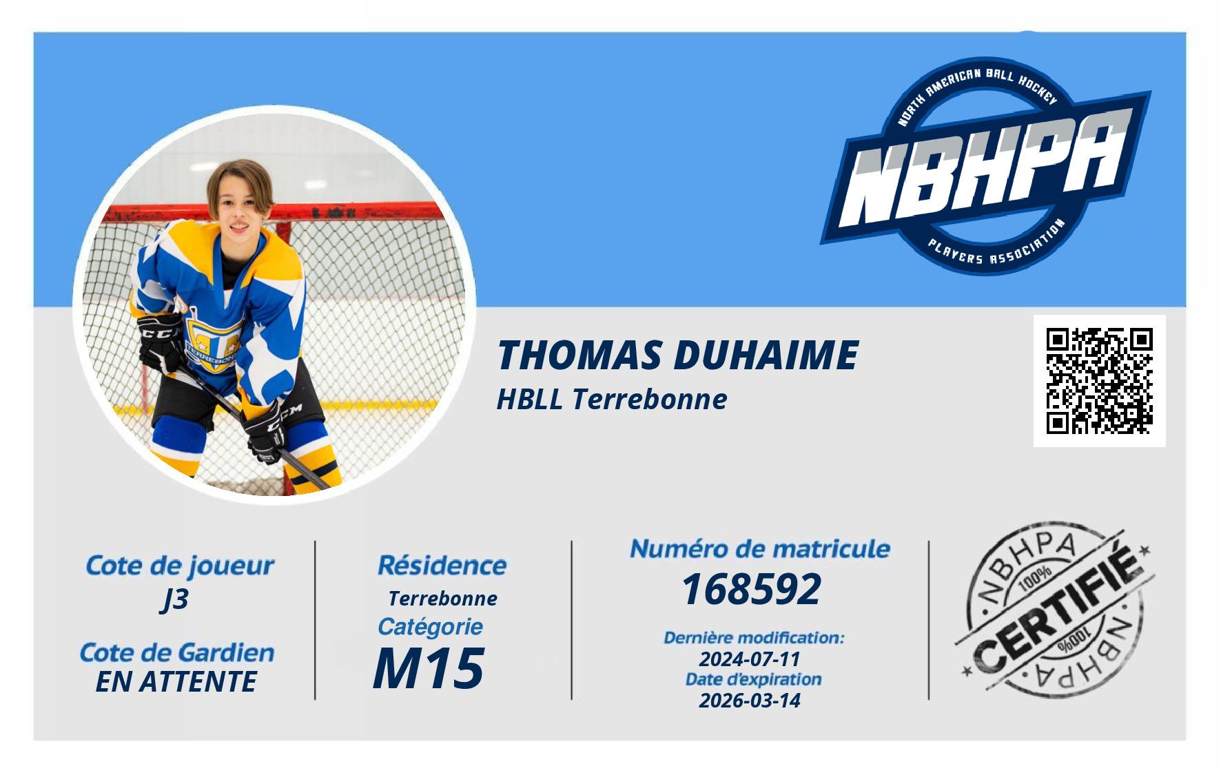 Thomas Duhaime