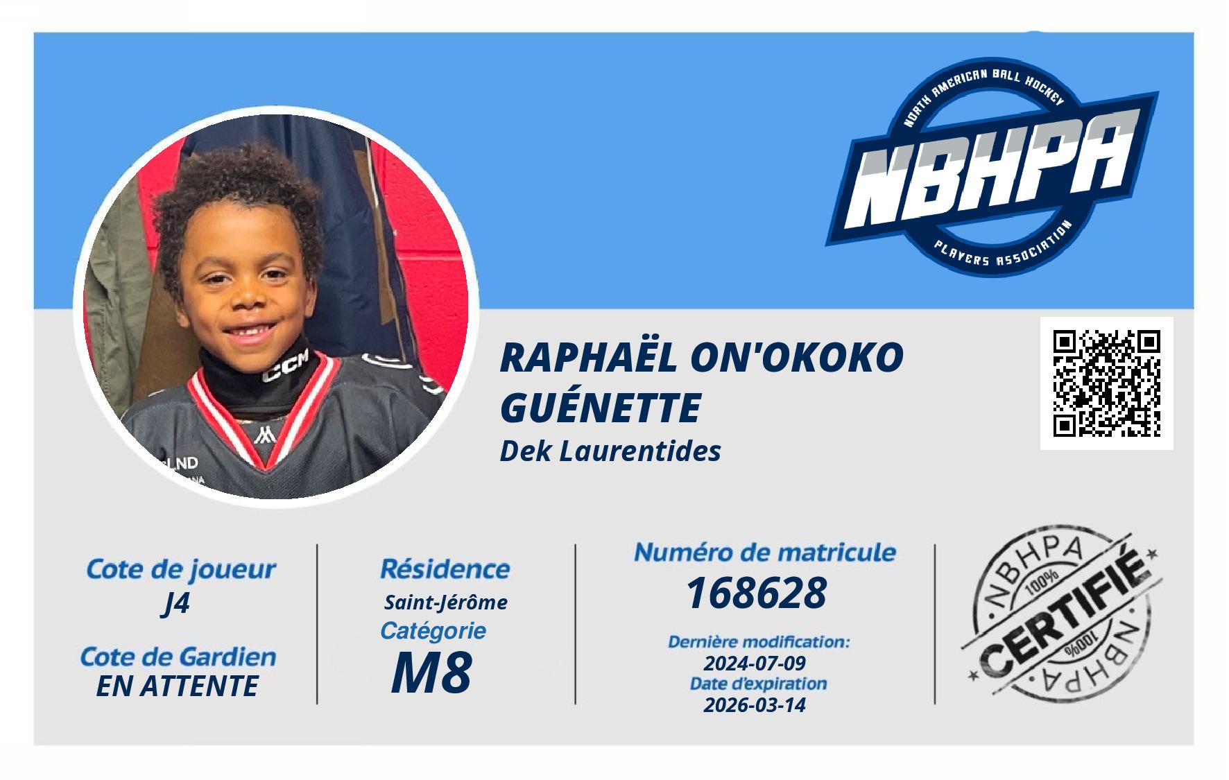 Raphaël On'Okoko Guénette