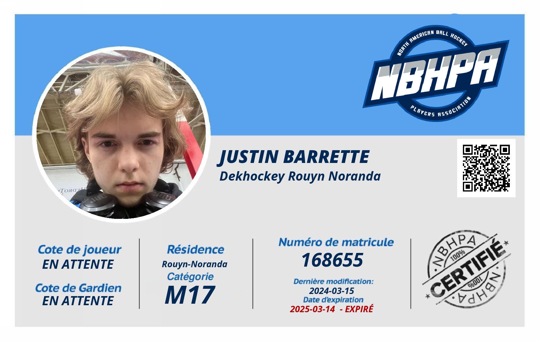 Justin Barrette