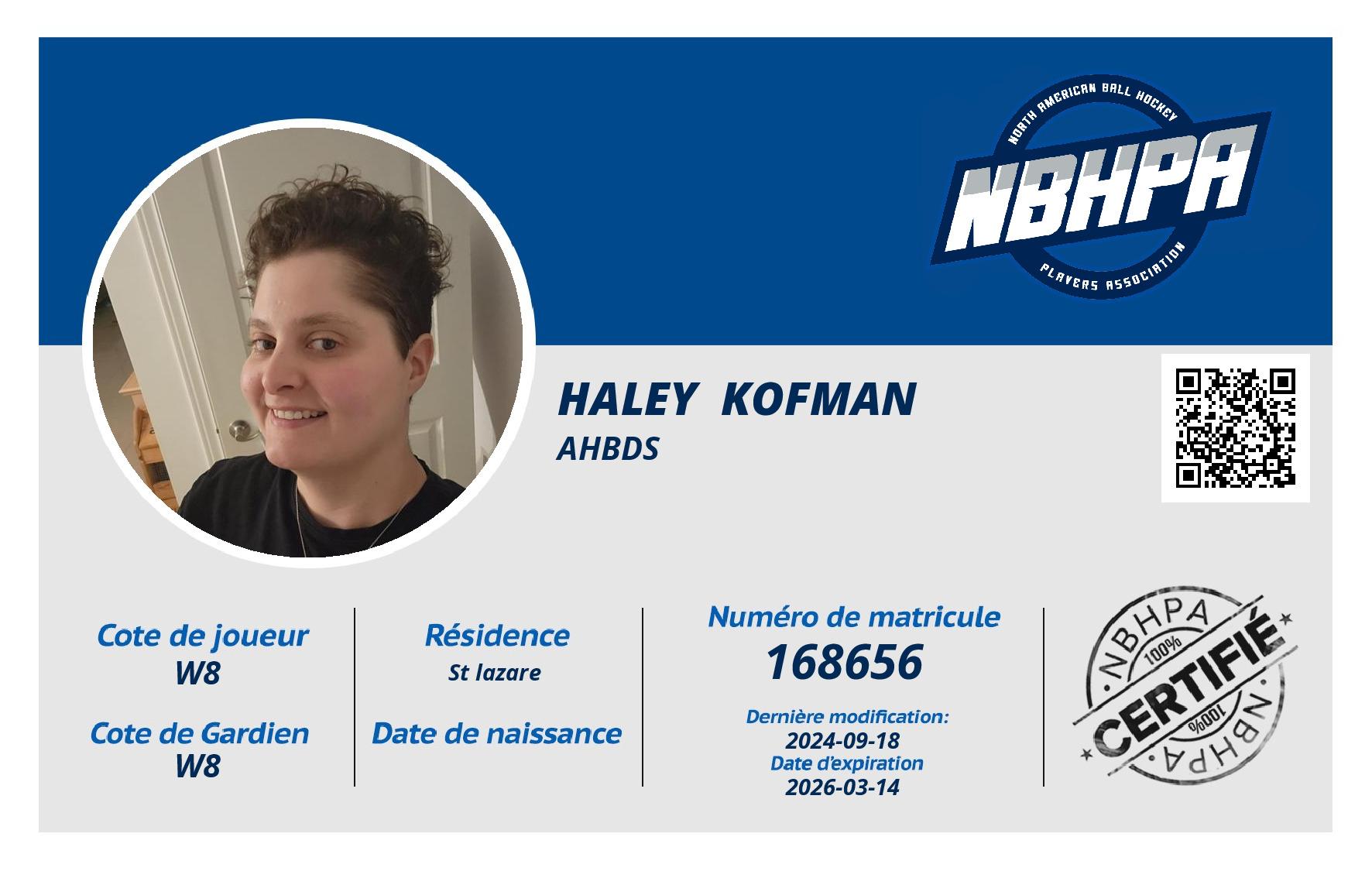 Haley  Kofman