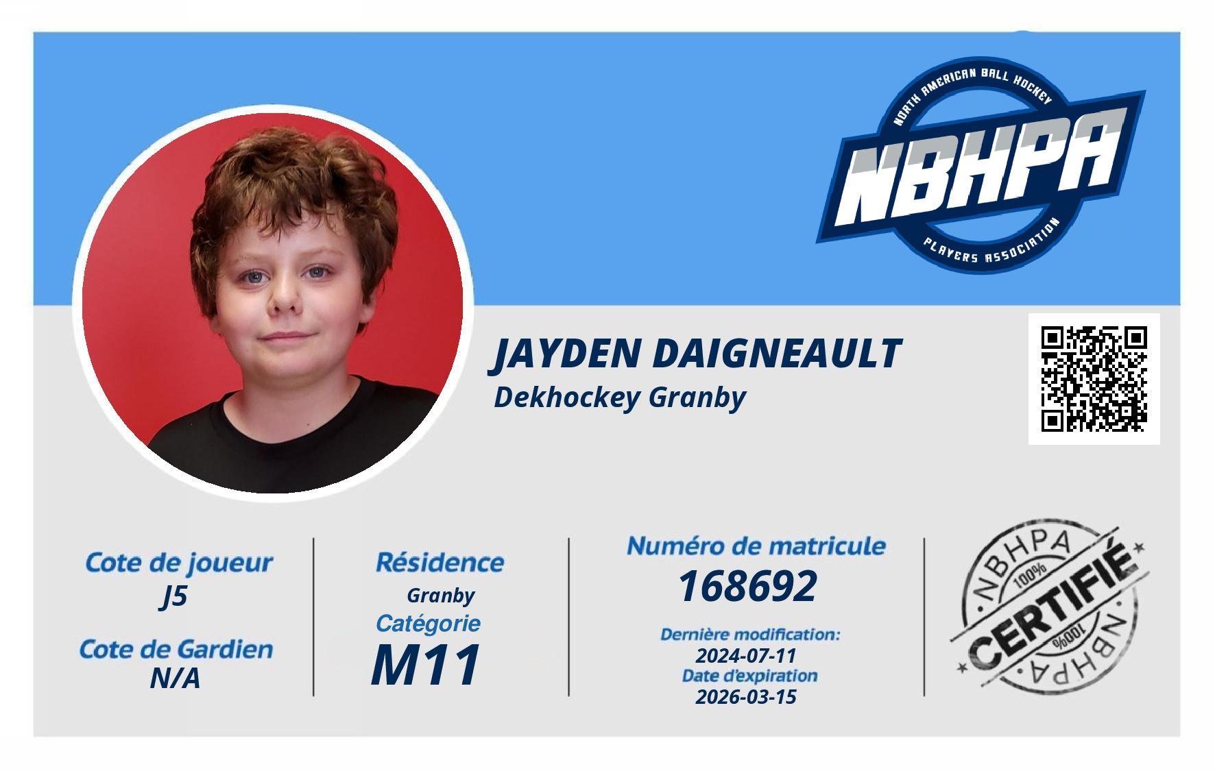 Jayden Daigneault