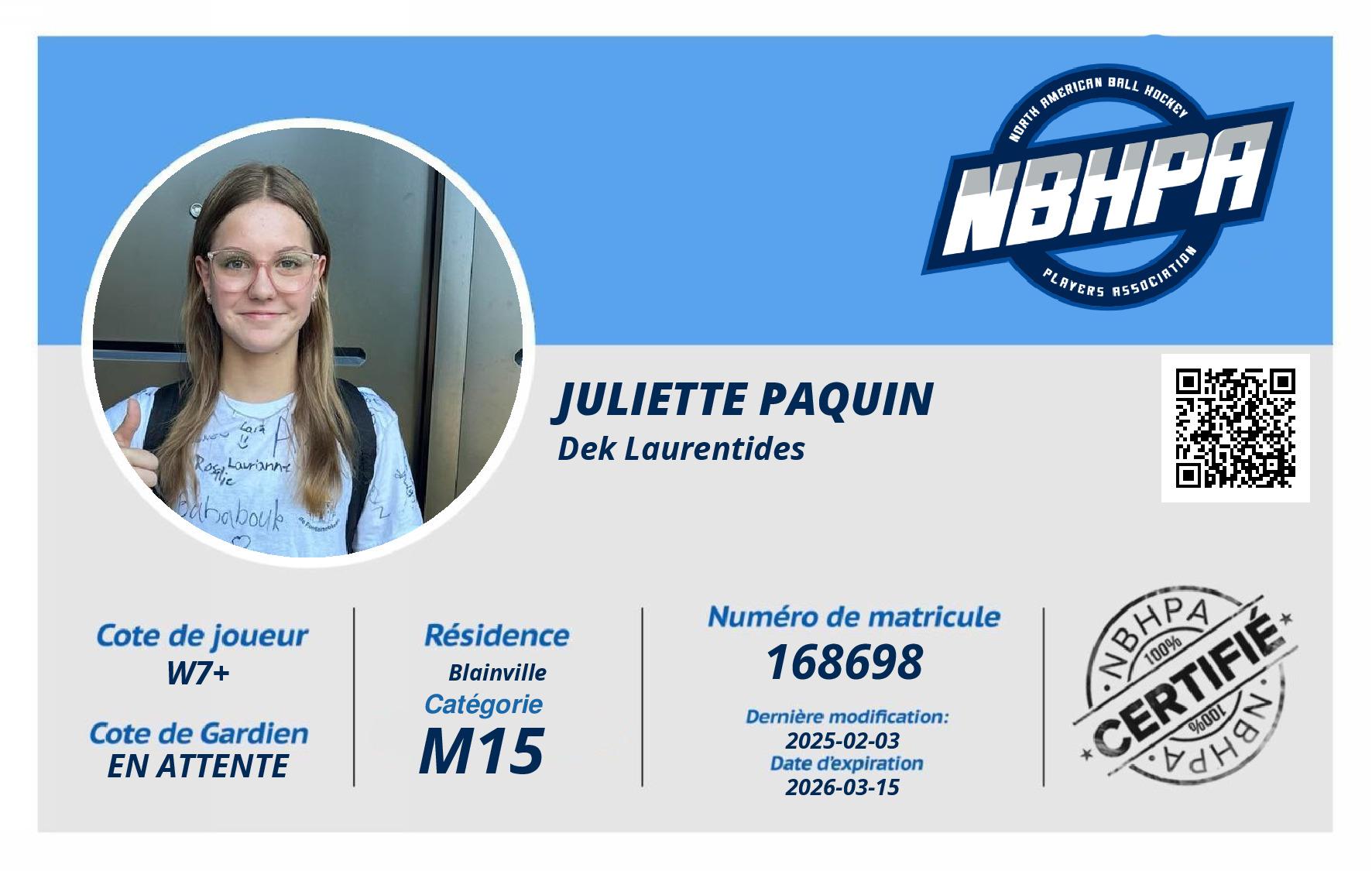 Juliette Paquin
