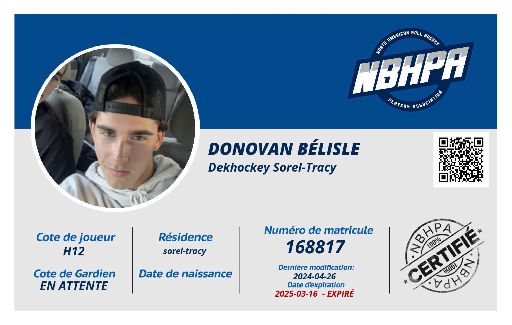 Donovan Bélisle