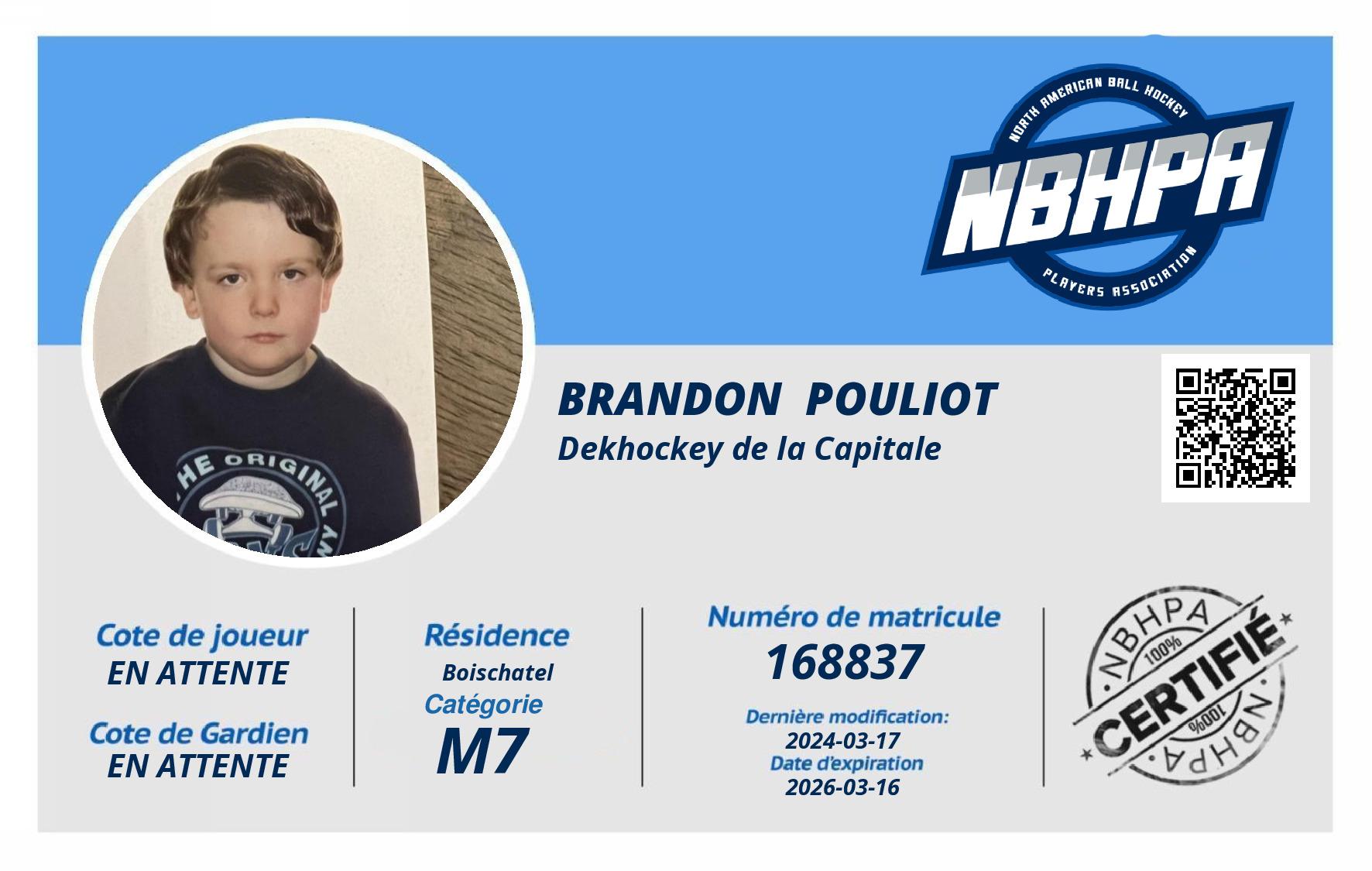 Brandon  Pouliot