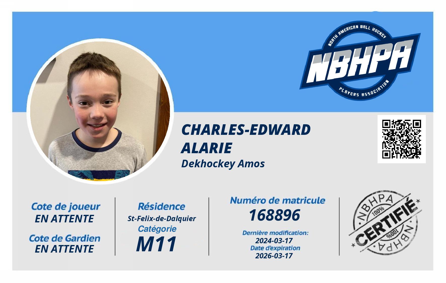 Charles-Edward Alarie 