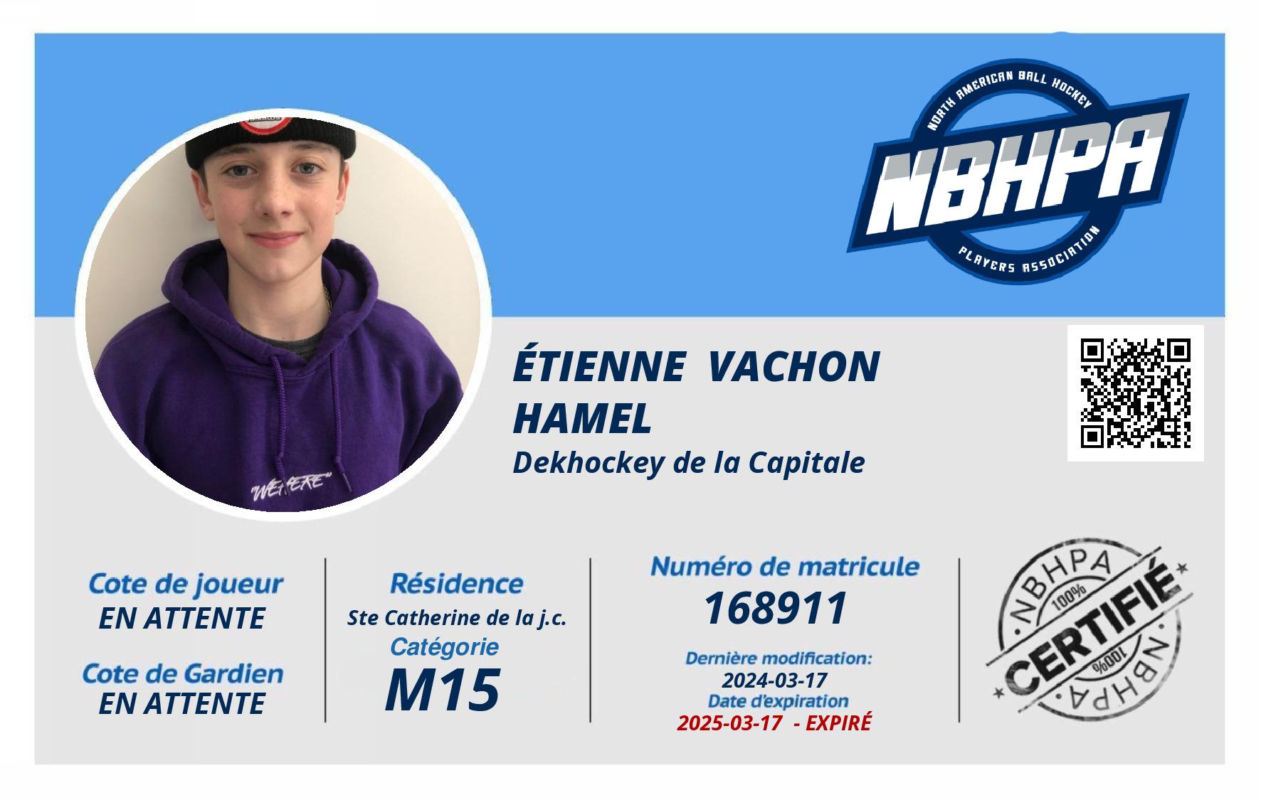 Étienne  Vachon Hamel 