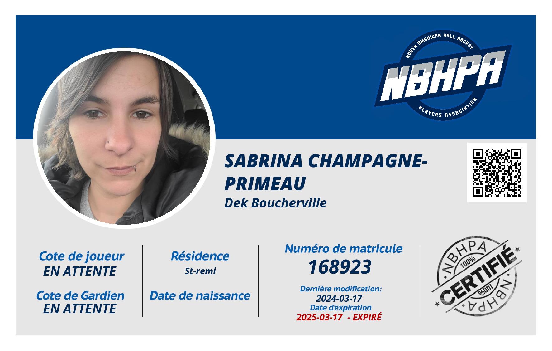 Sabrina Champagne-Primeau 