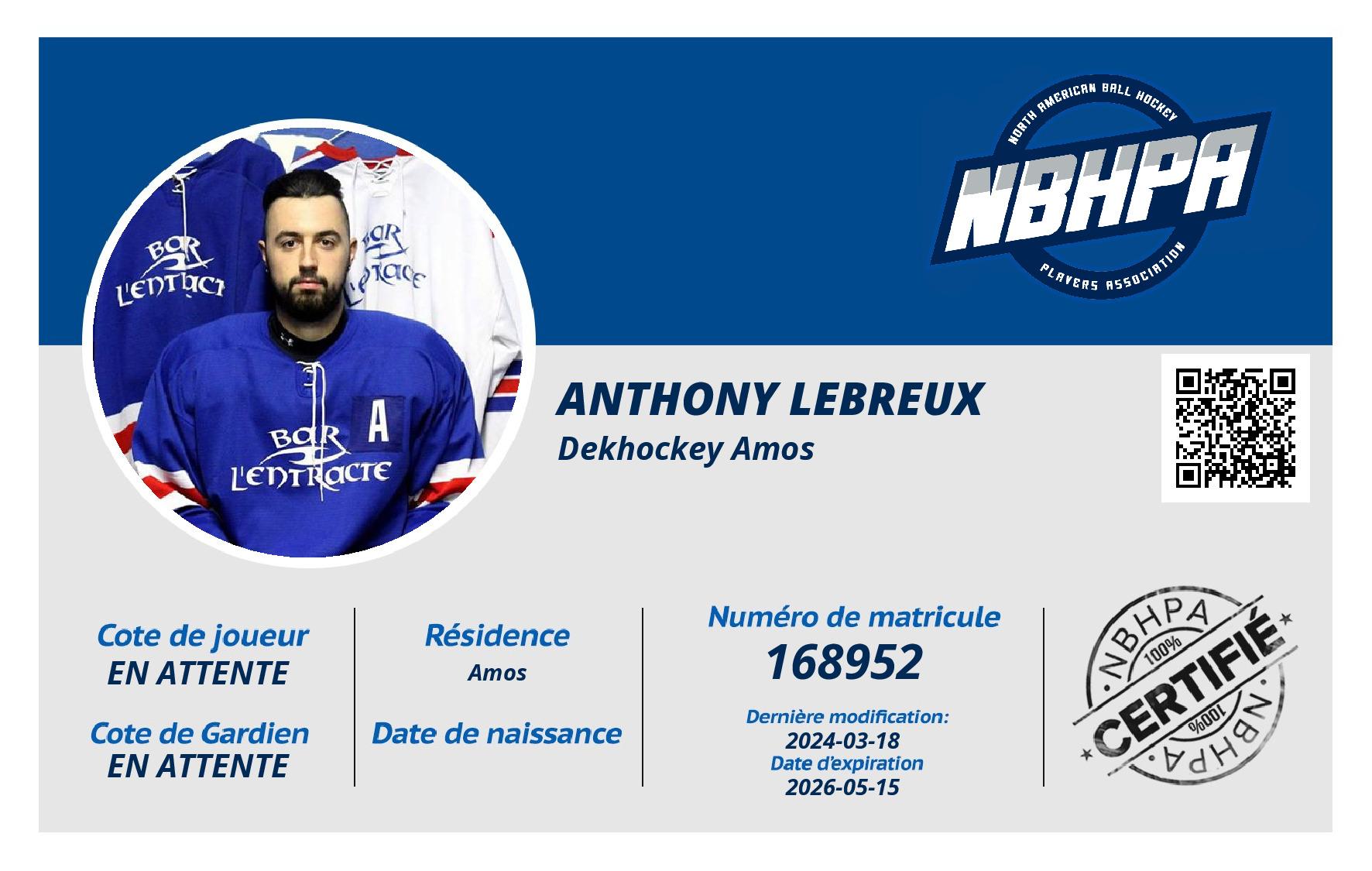 Anthony Lebreux