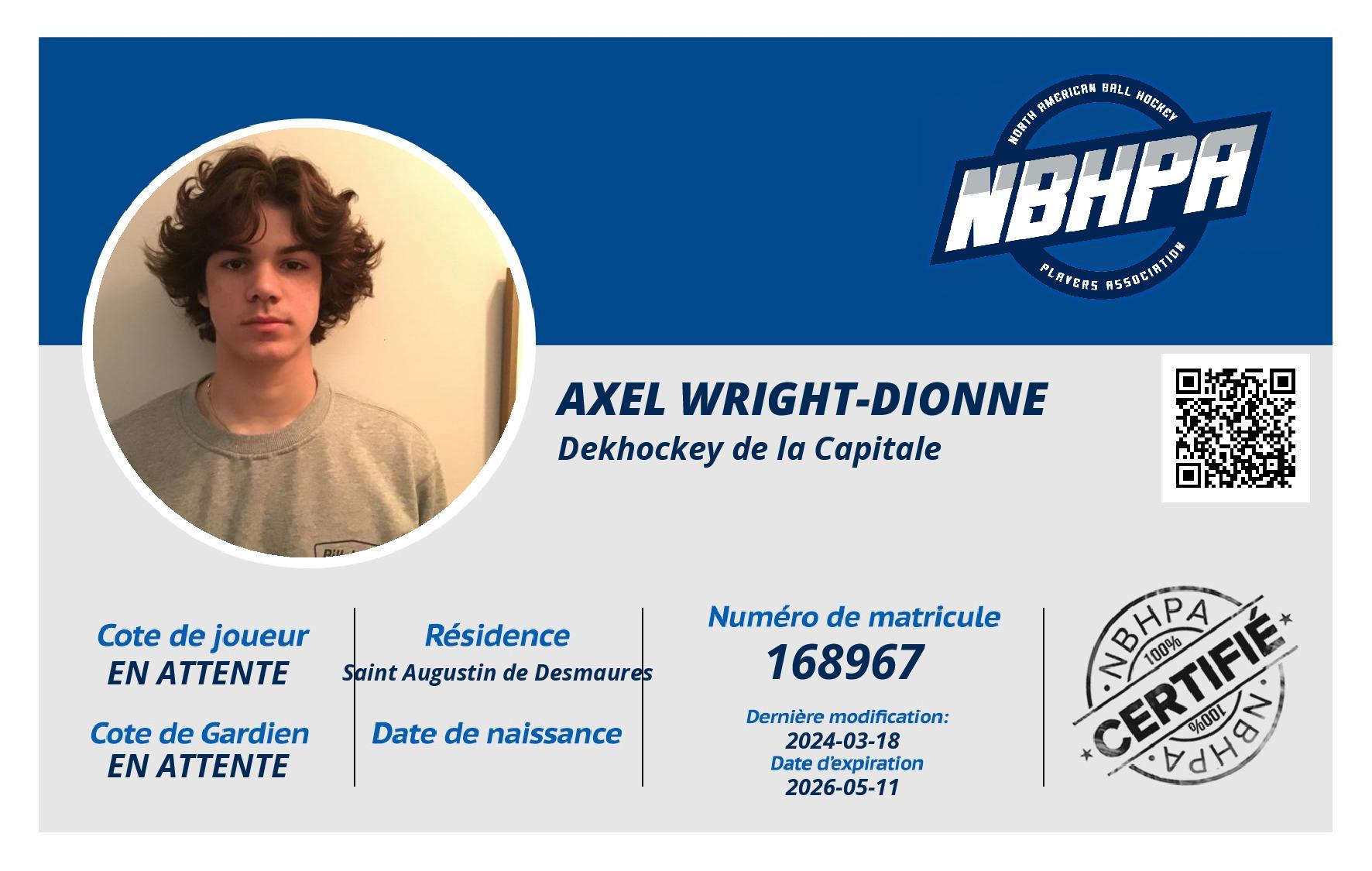 Axel Wright-Dionne