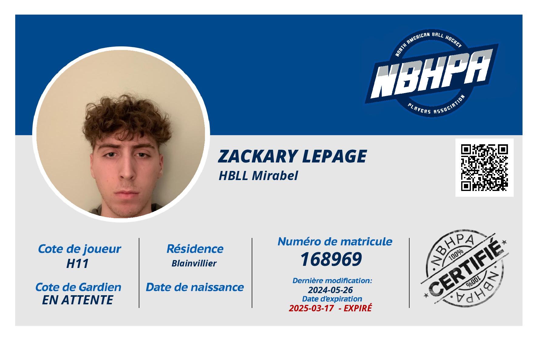 Zackary Lepage