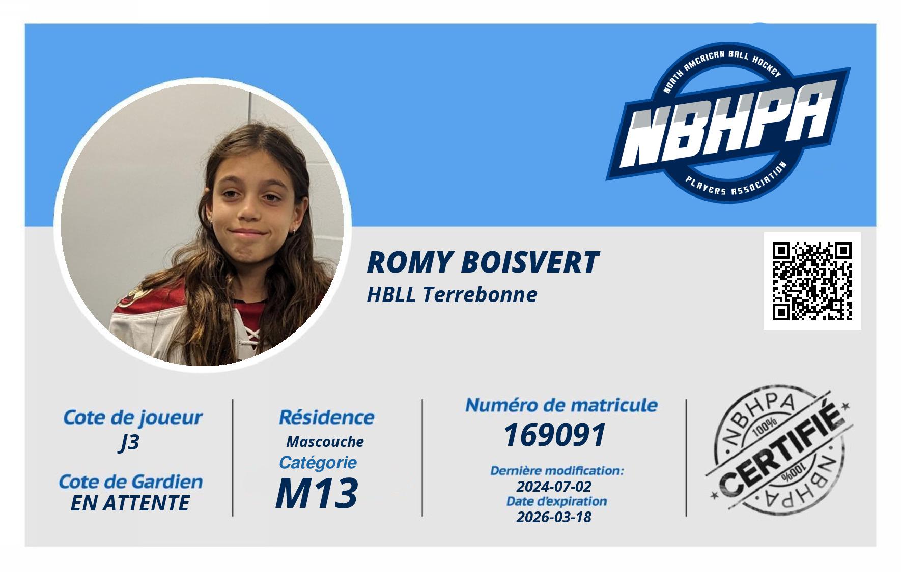 Romy Boisvert