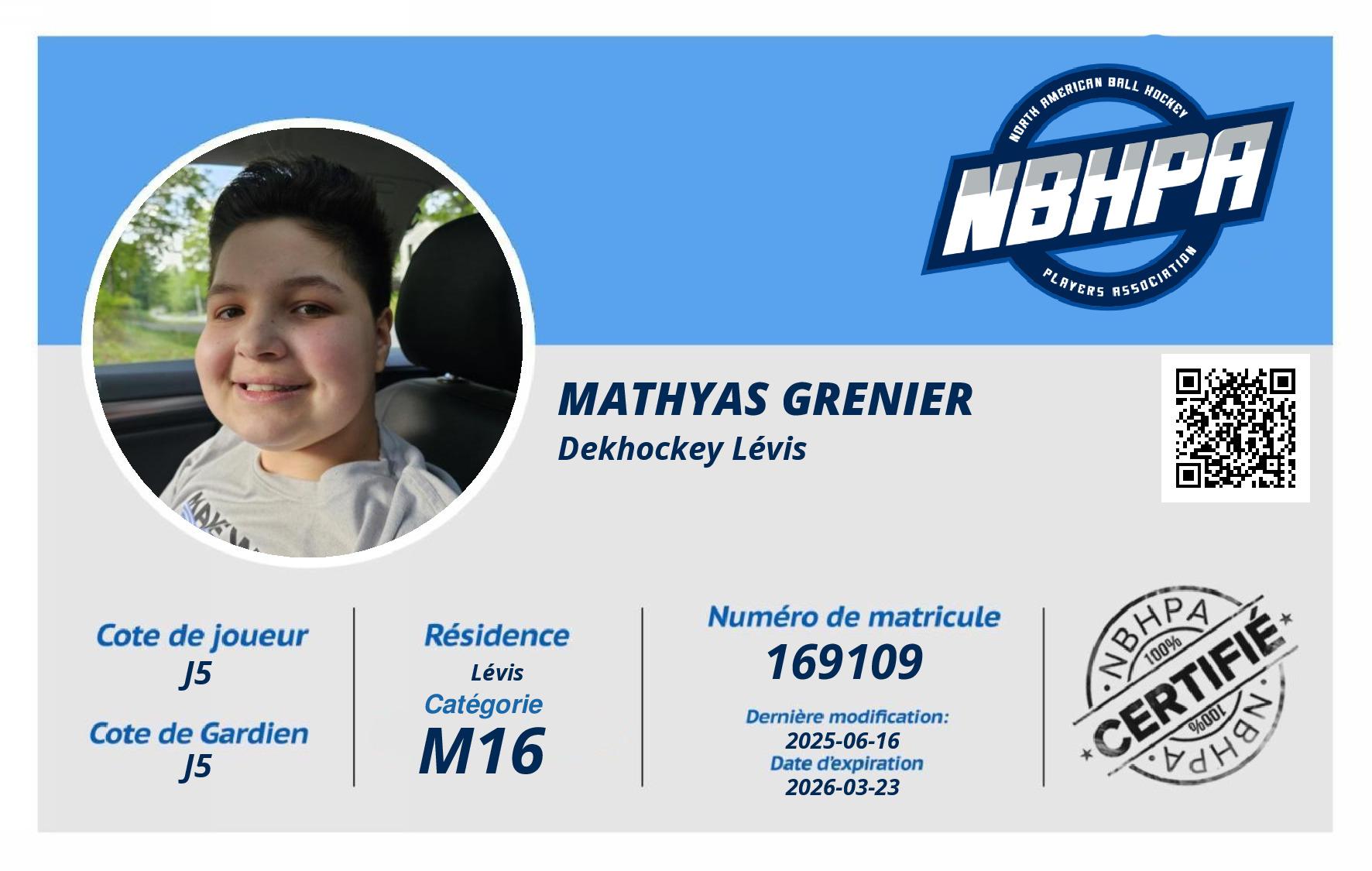 Mathyas Grenier