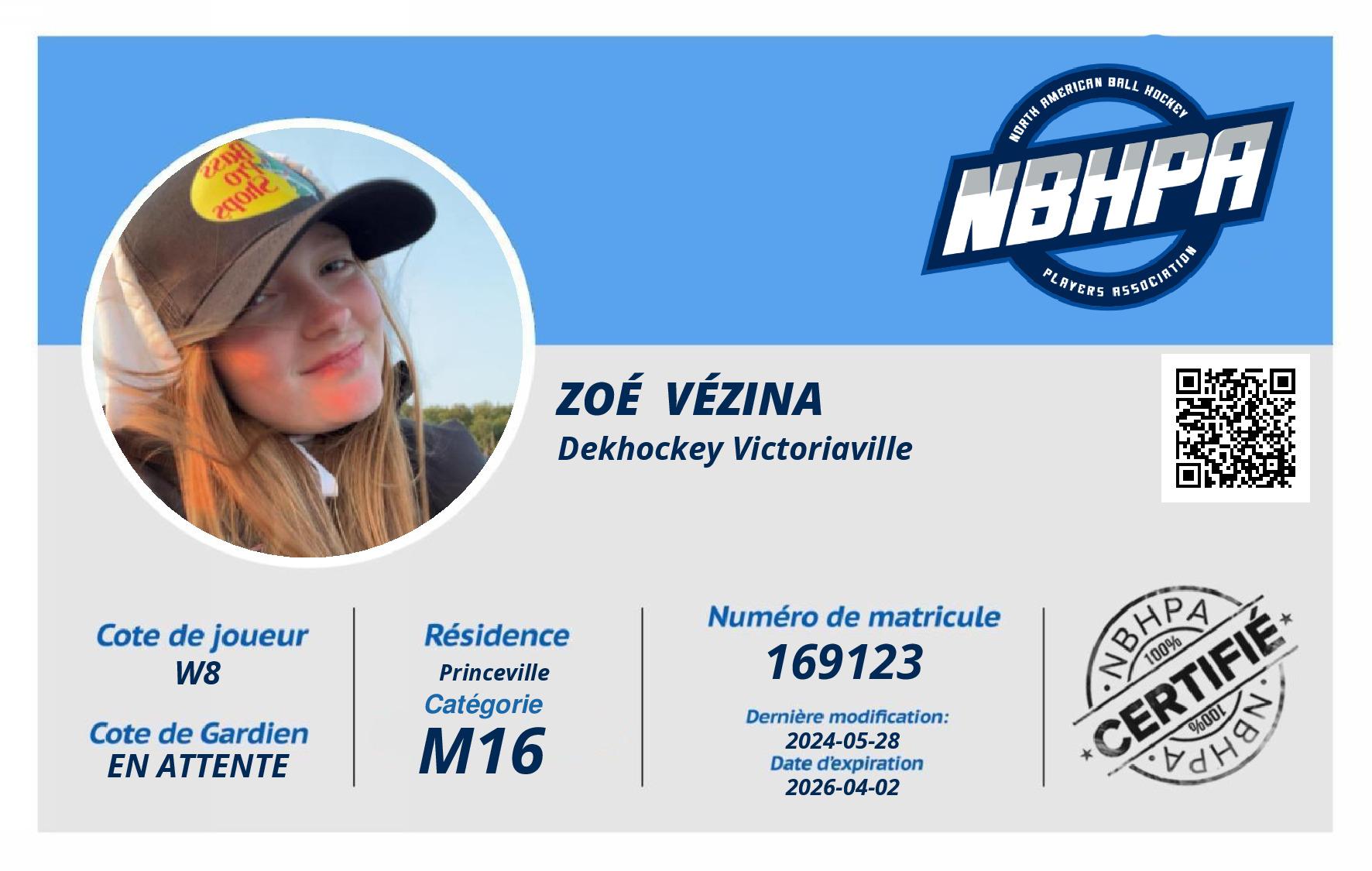Zoé  Vézina 