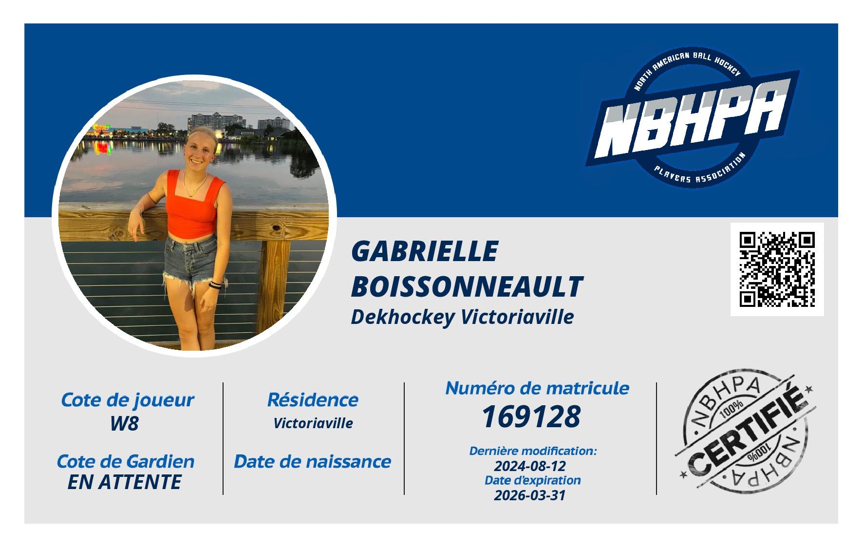 Gabrielle Boissonneault 
