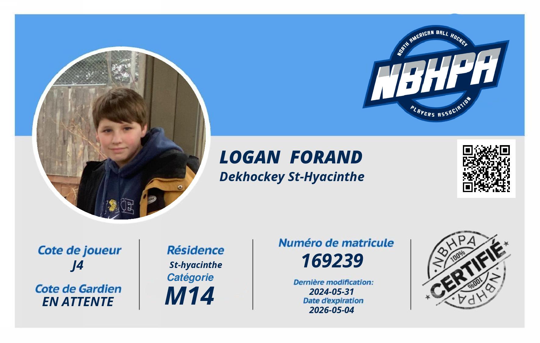 Logan  Forand 