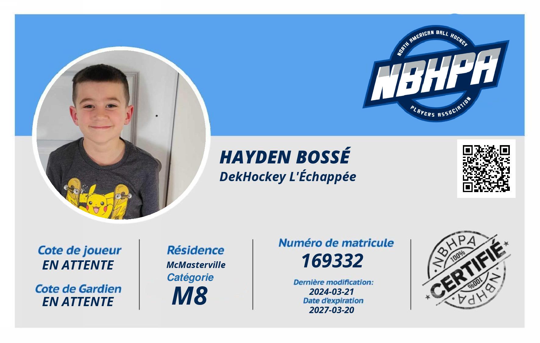 Hayden Bossé