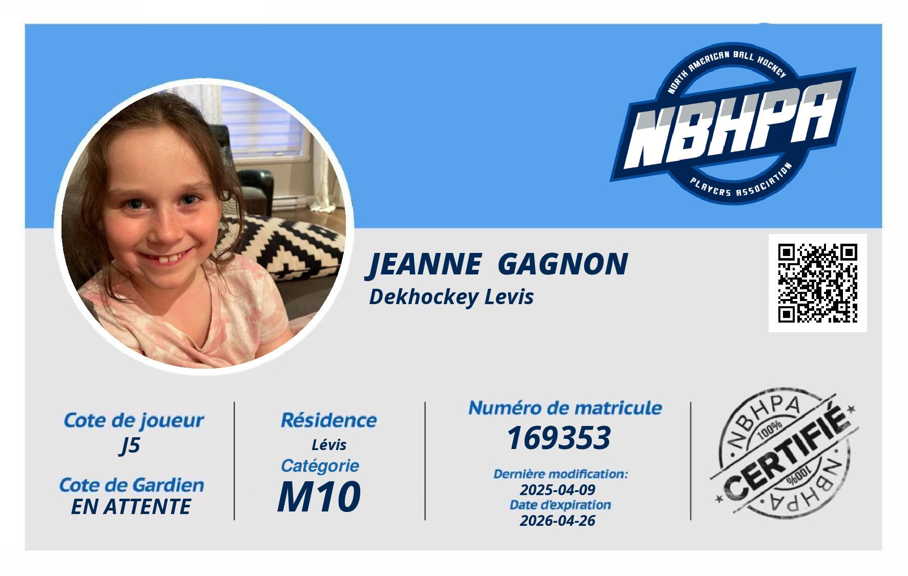 Jeanne  Gagnon