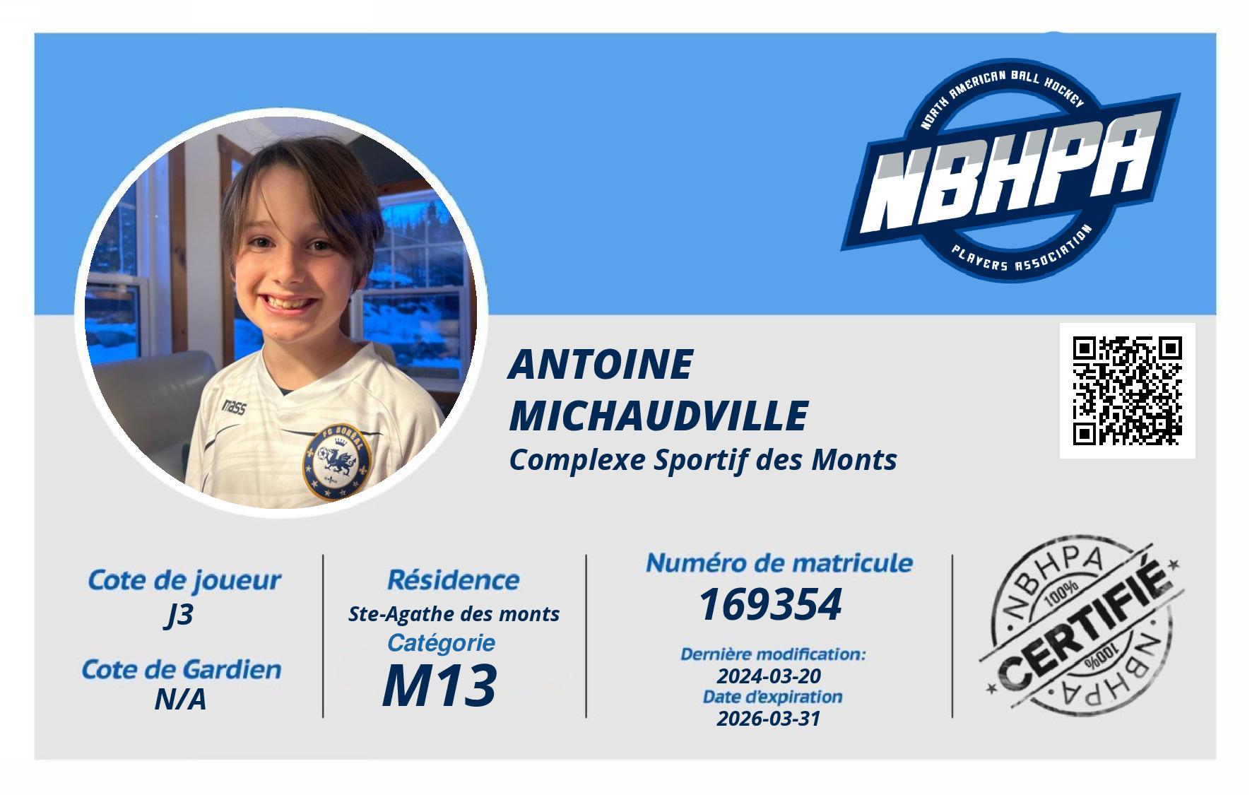 Antoine Michaudville 