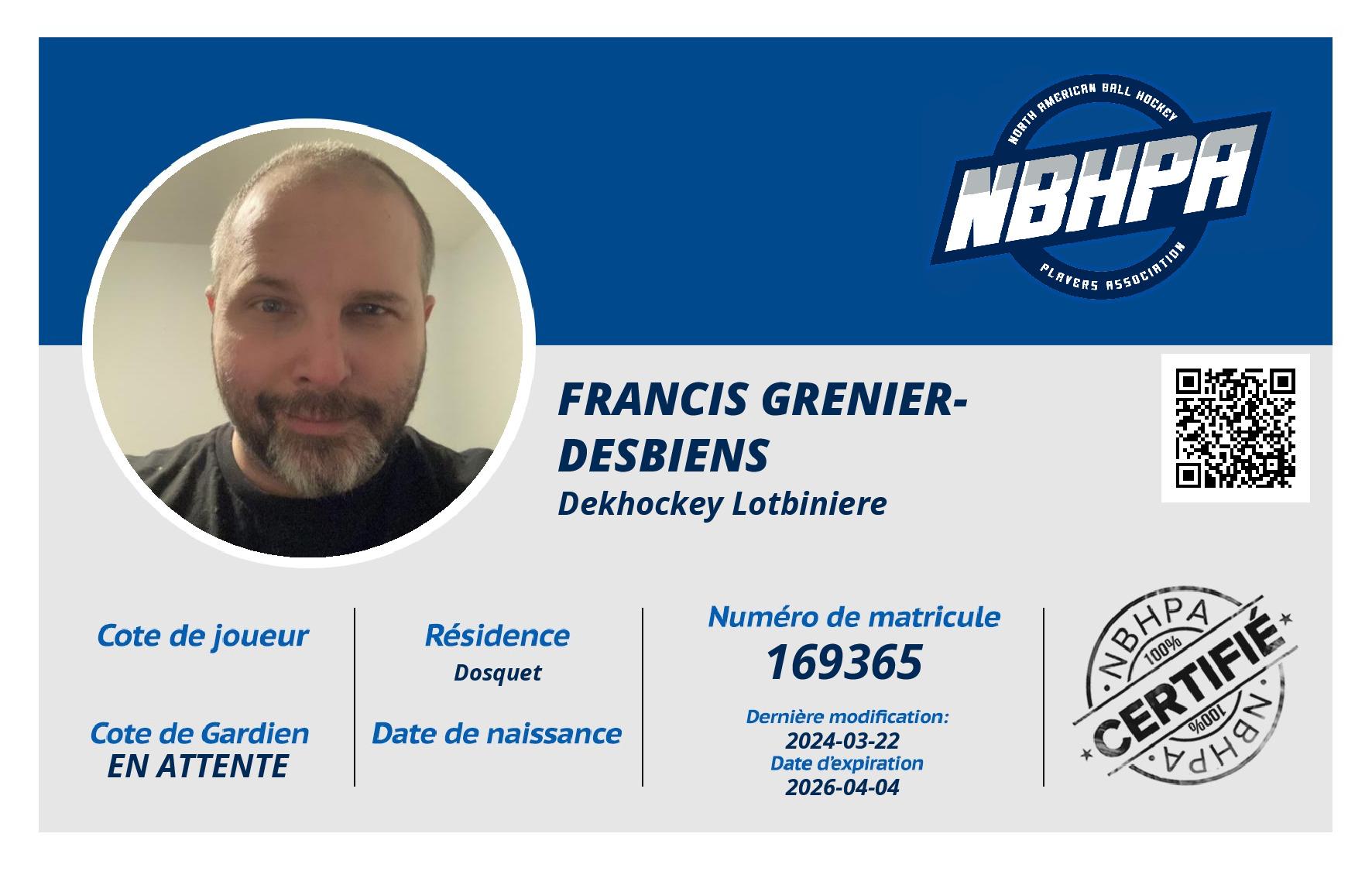 Francis Grenier-Desbiens