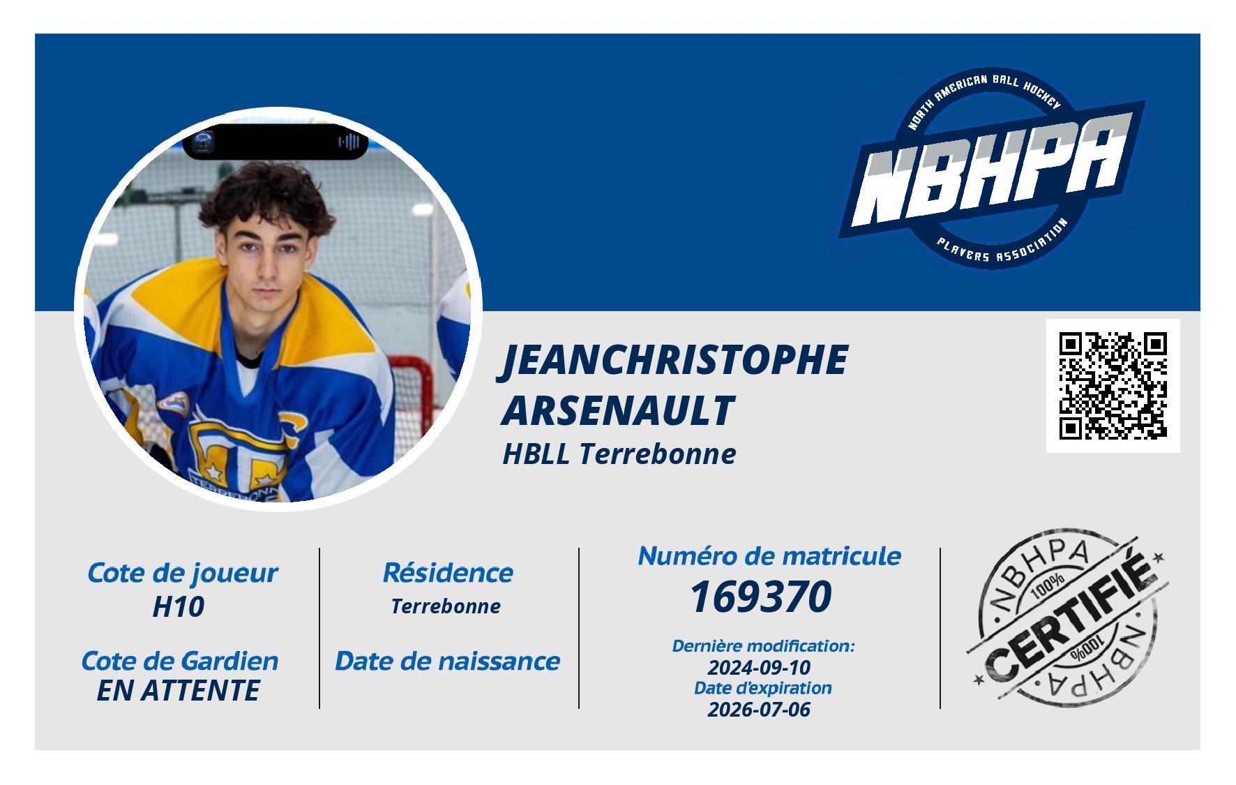 JeanChristophe  Arsenault