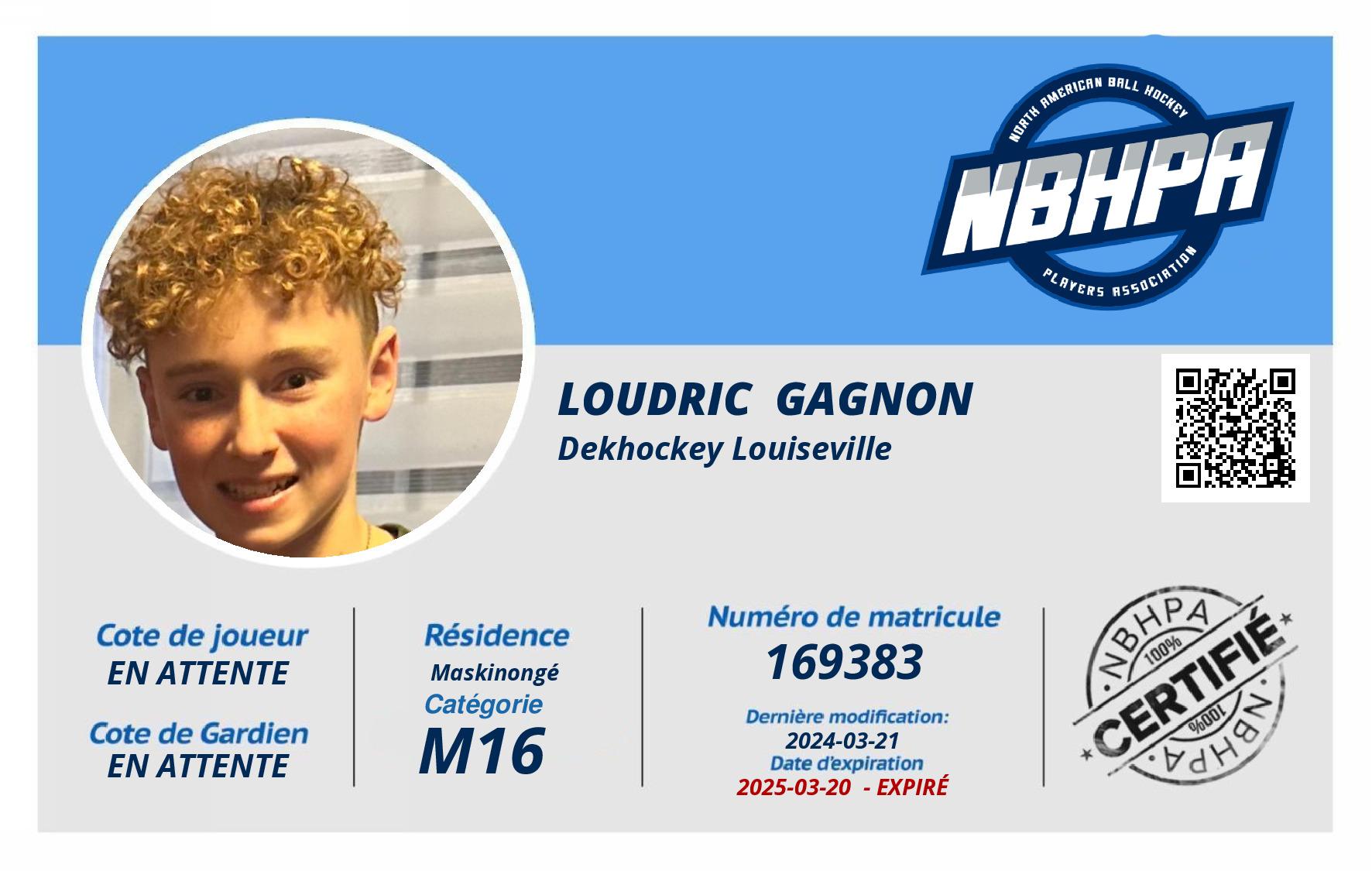 Loudric  Gagnon
