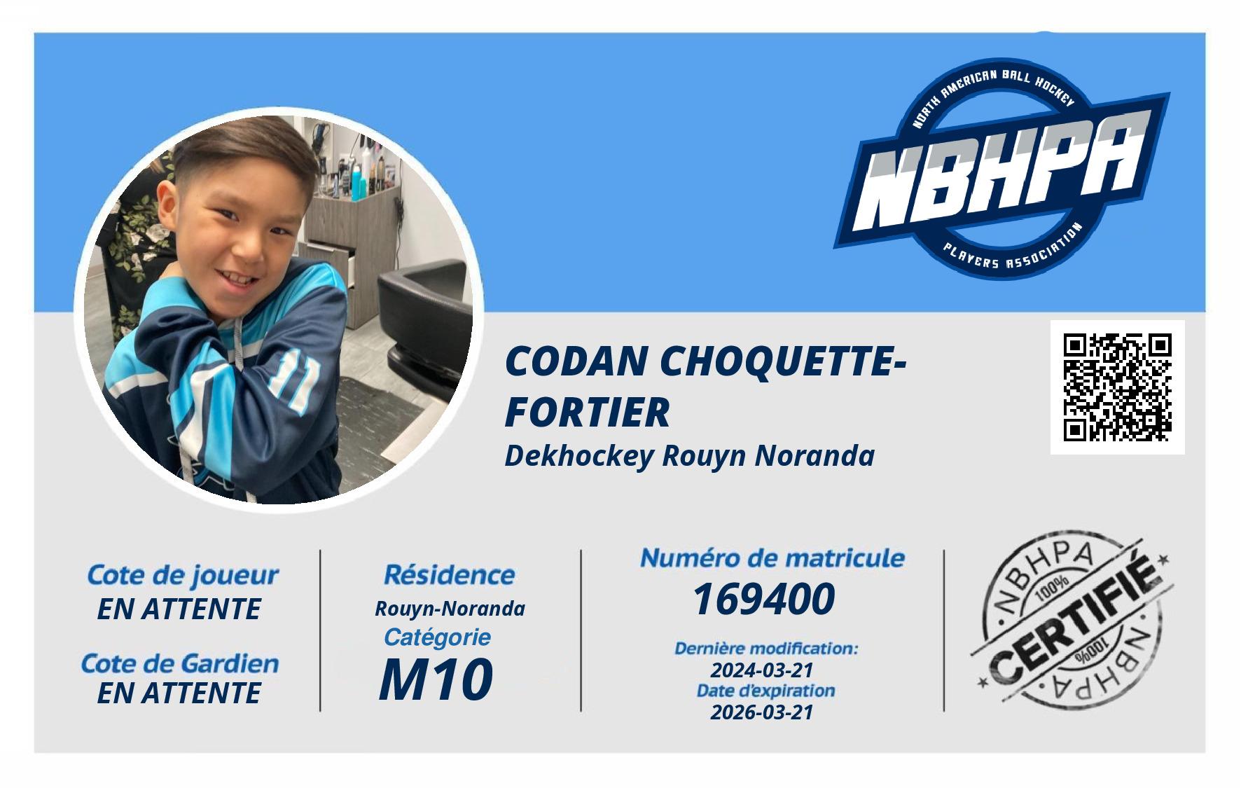 Codan Choquette-Fortier