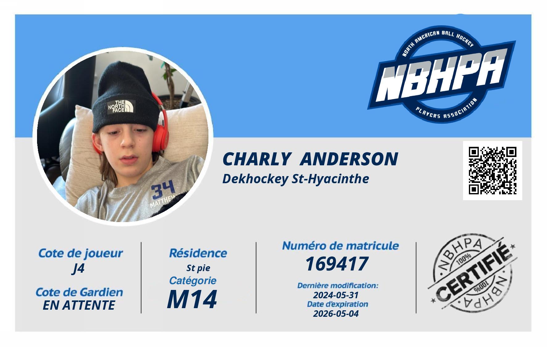 Charly  Anderson 