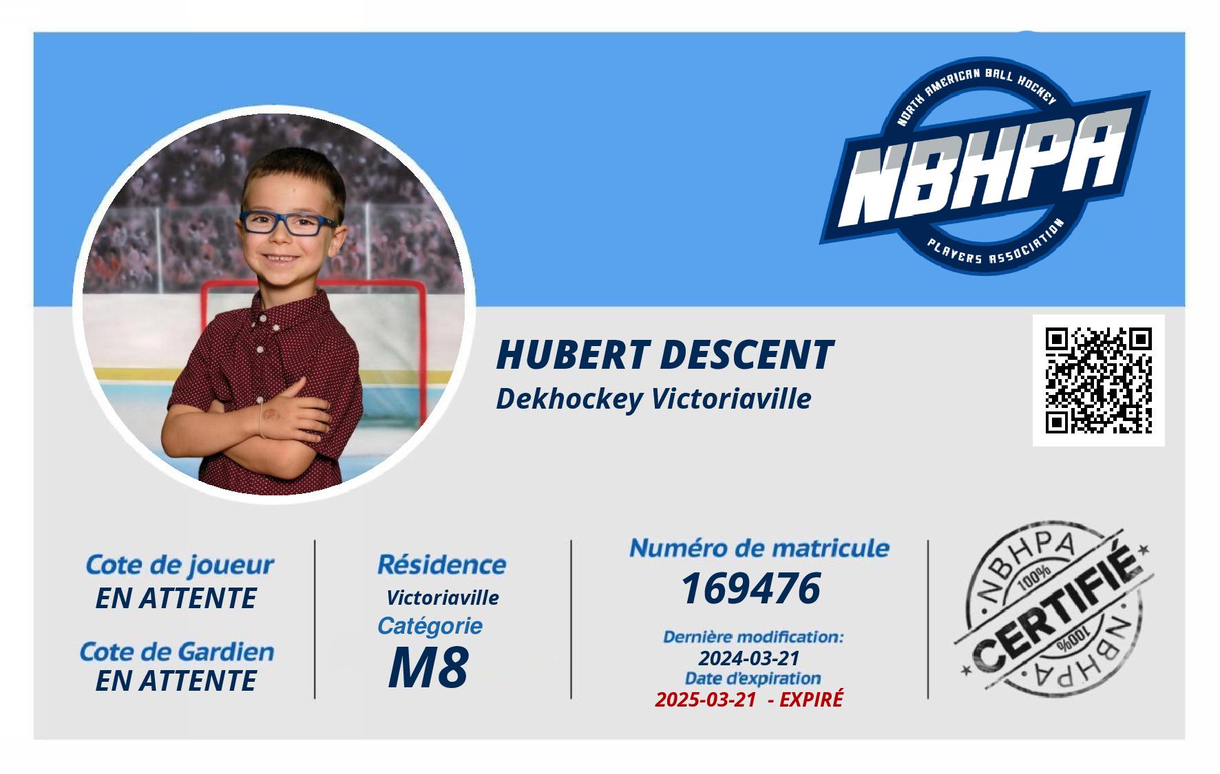 Hubert Descent