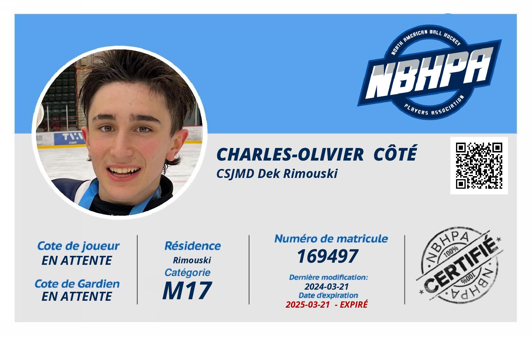 Charles-Olivier  Côté