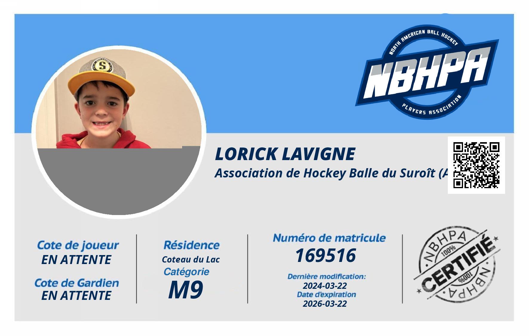 Lorick Lavigne