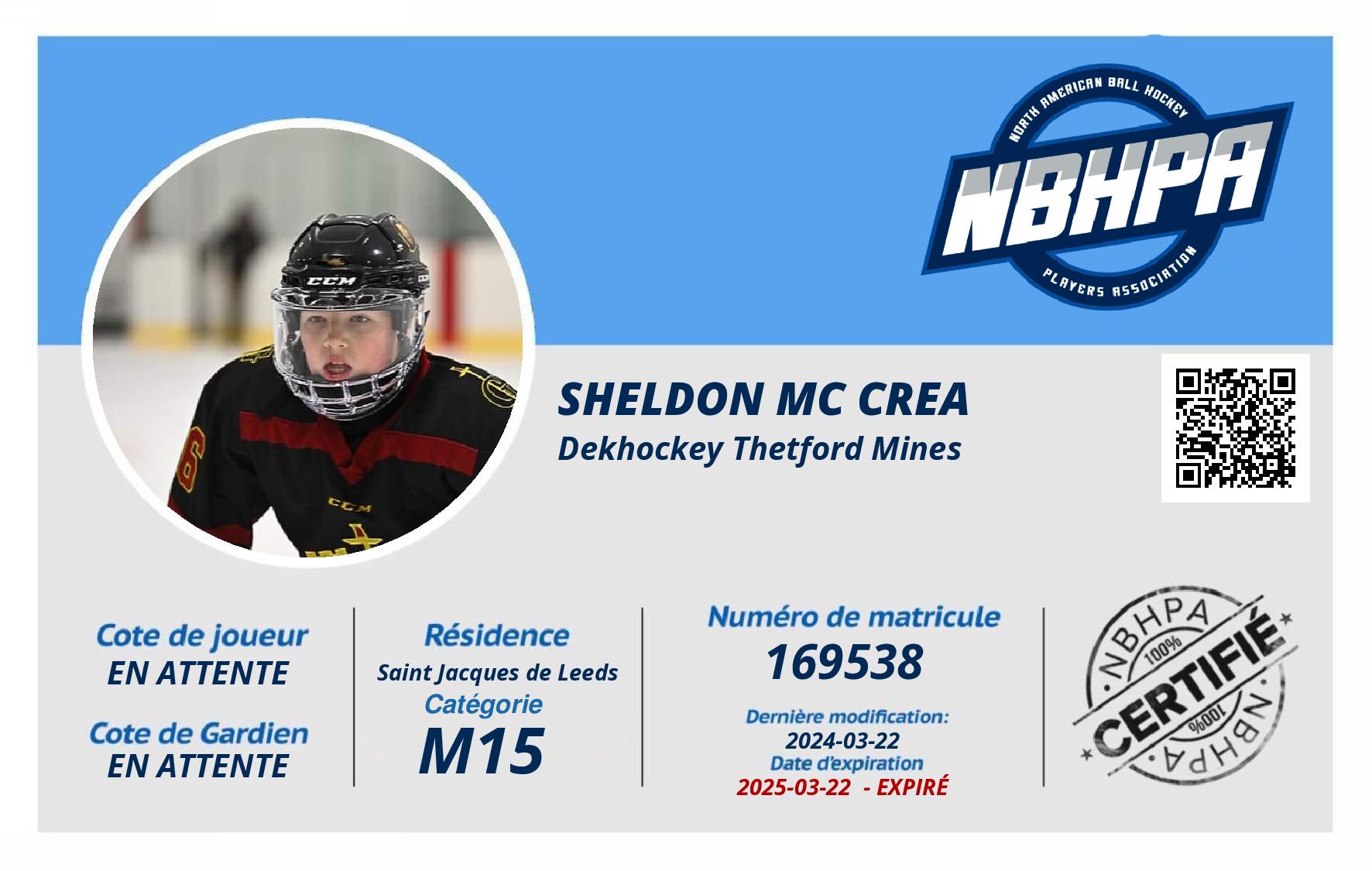 Sheldon Mc Crea