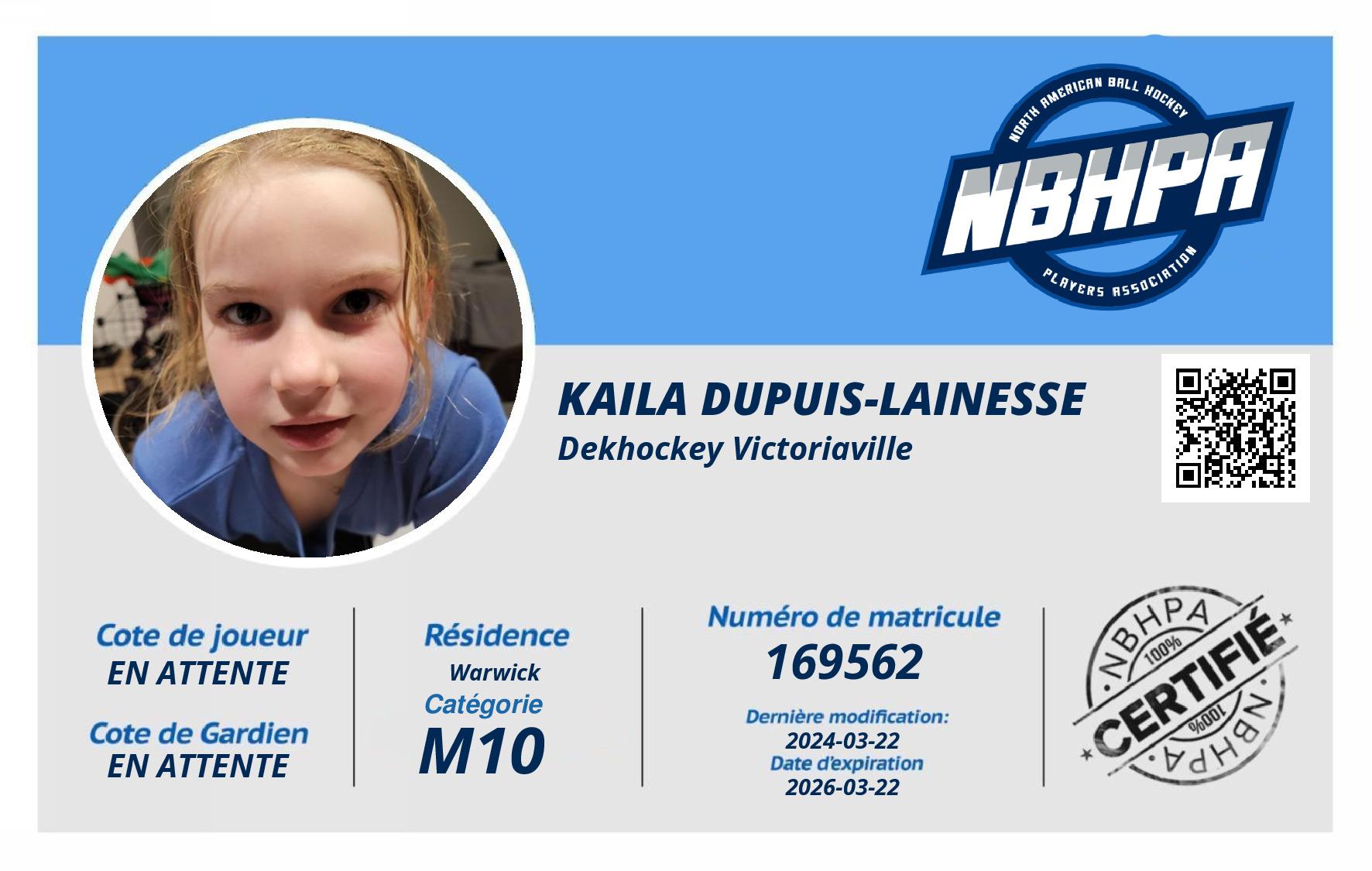 Kaila Dupuis-Lainesse 