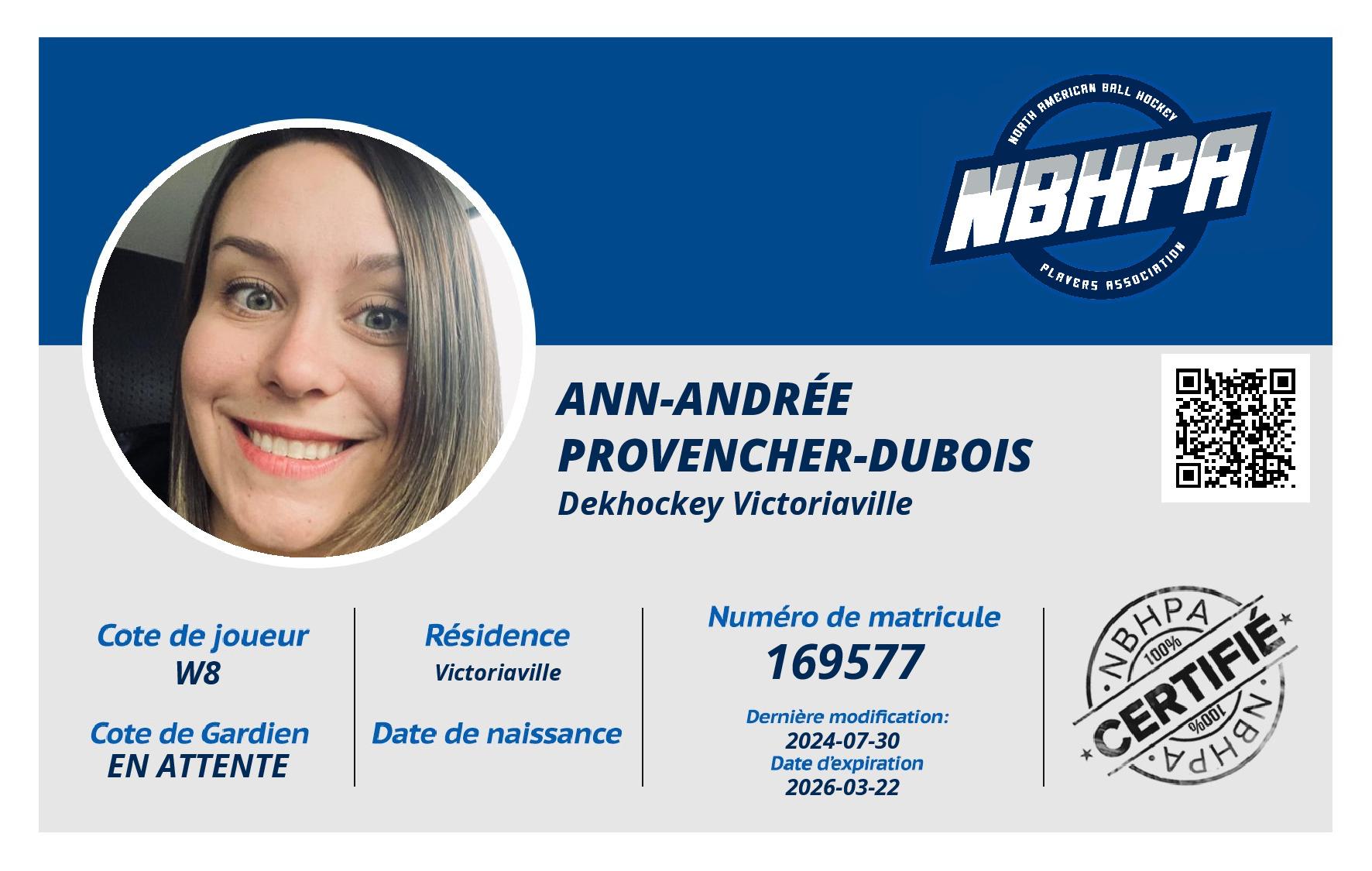Ann-Andrée Provencher-Dubois
