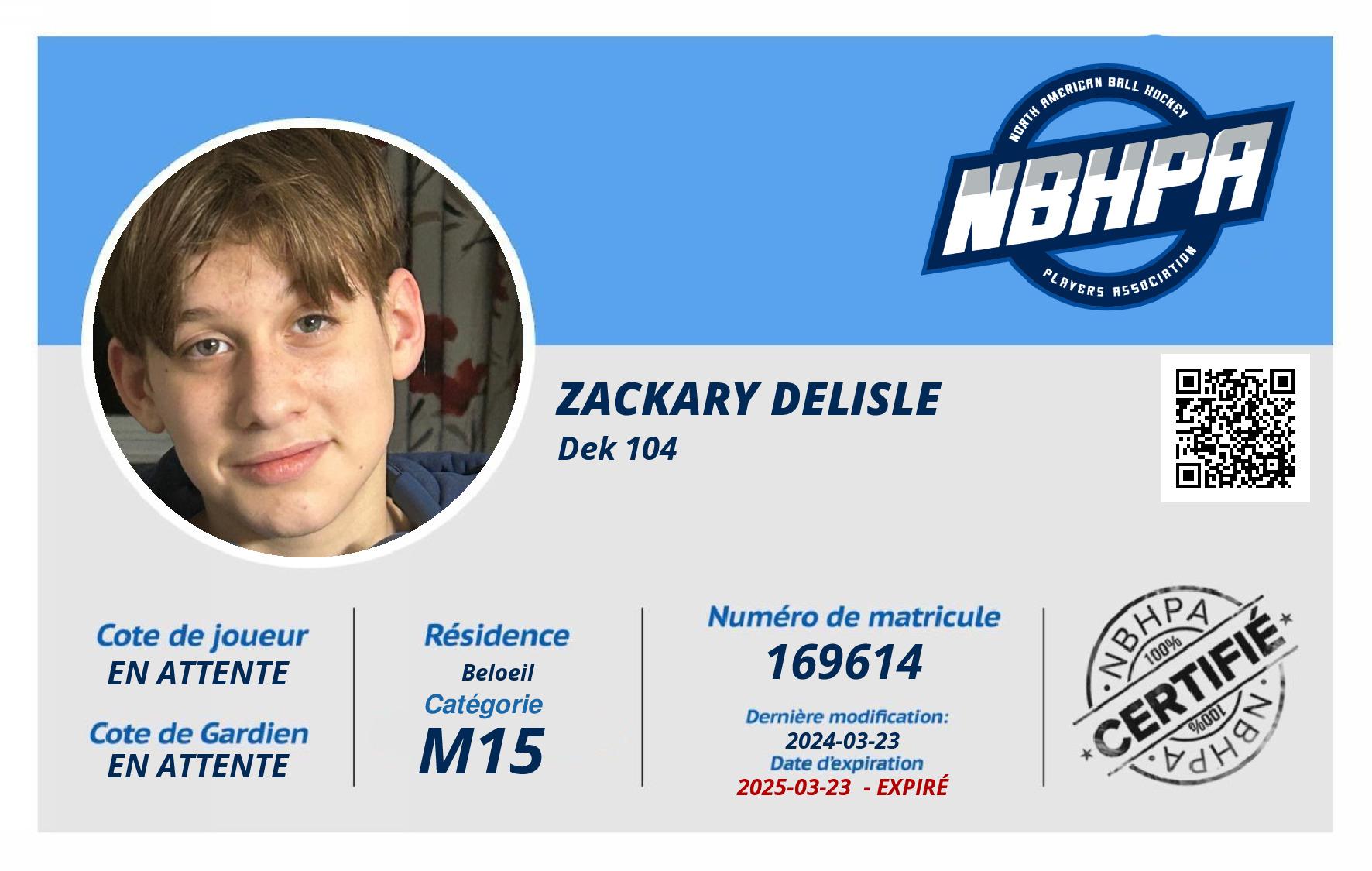Zackary Delisle