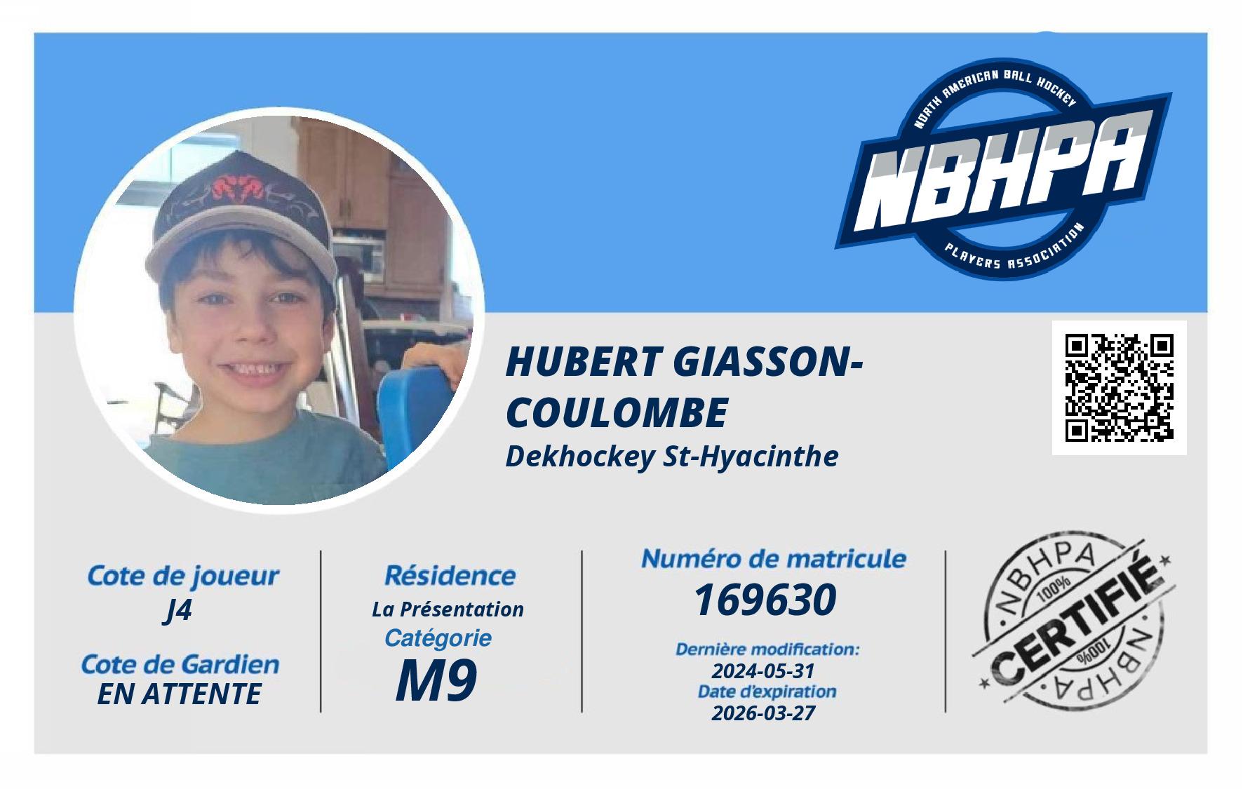 Hubert Giasson-Coulombe