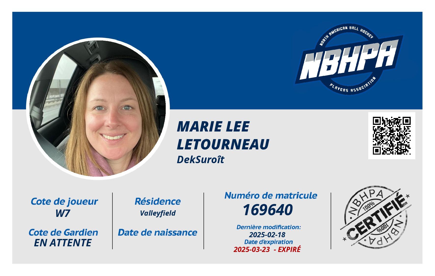 Marie Lee Letourneau